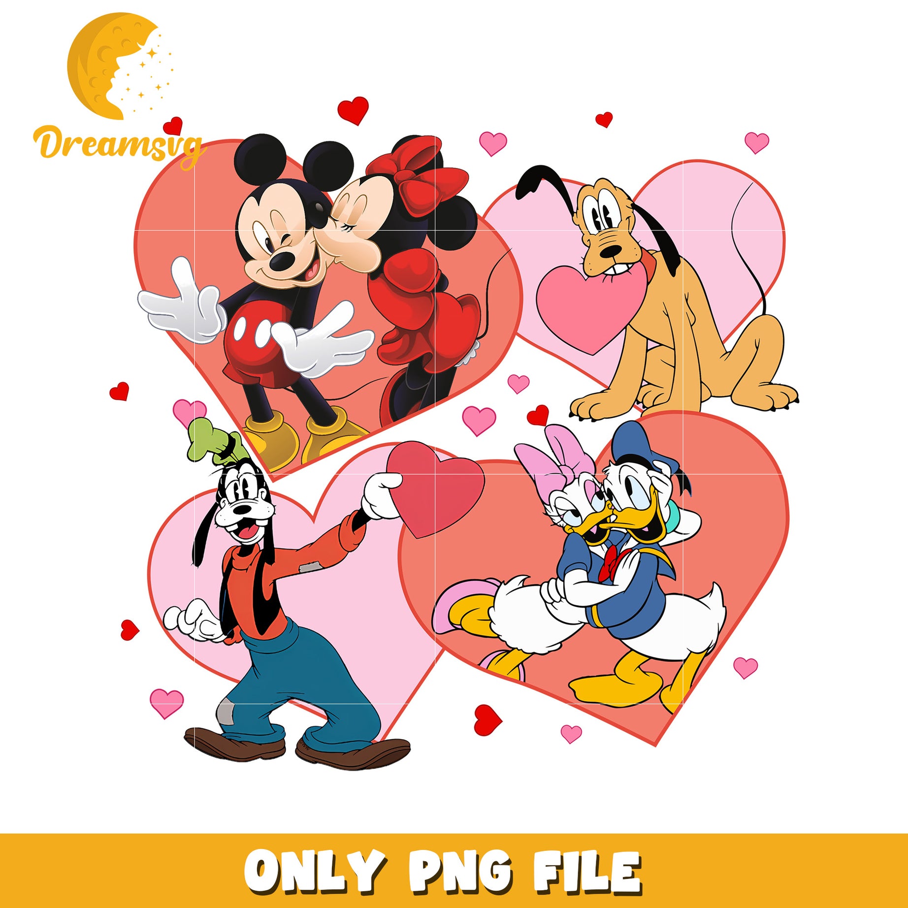 Disney Valentines PNG Couples