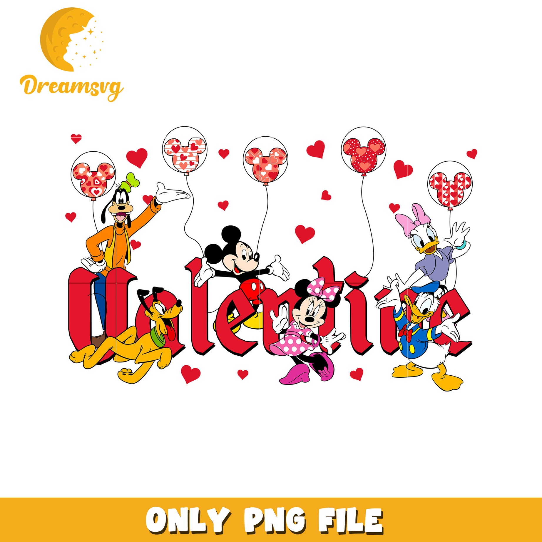 Disney Valentines PNG Design