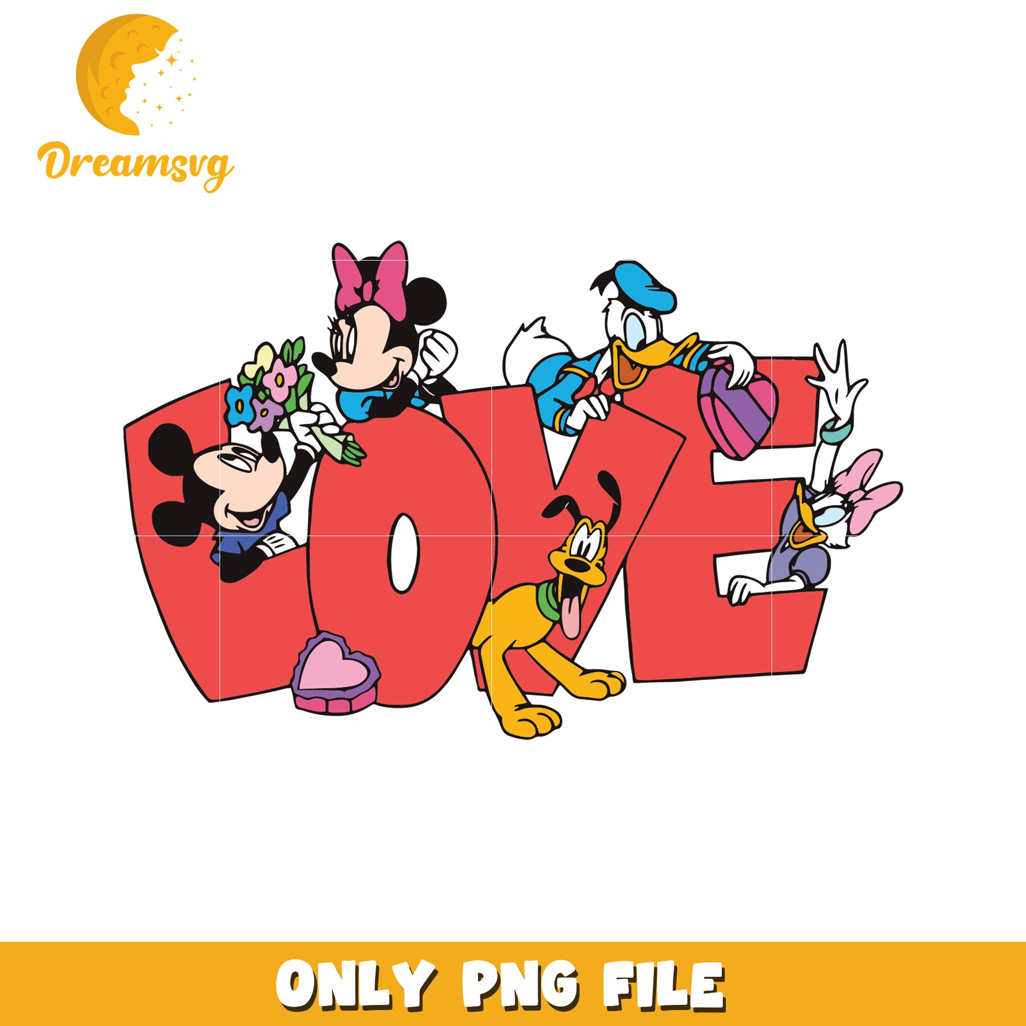 Disney Valentines PNG Love Design