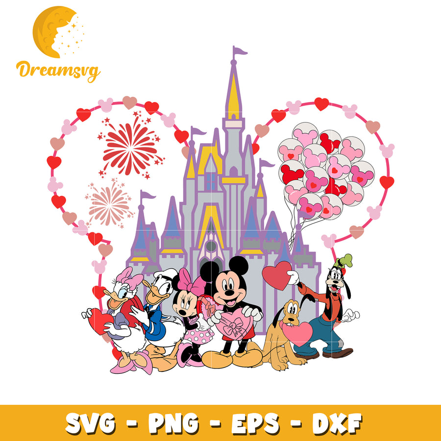 Disney Valentines SVG Cut File