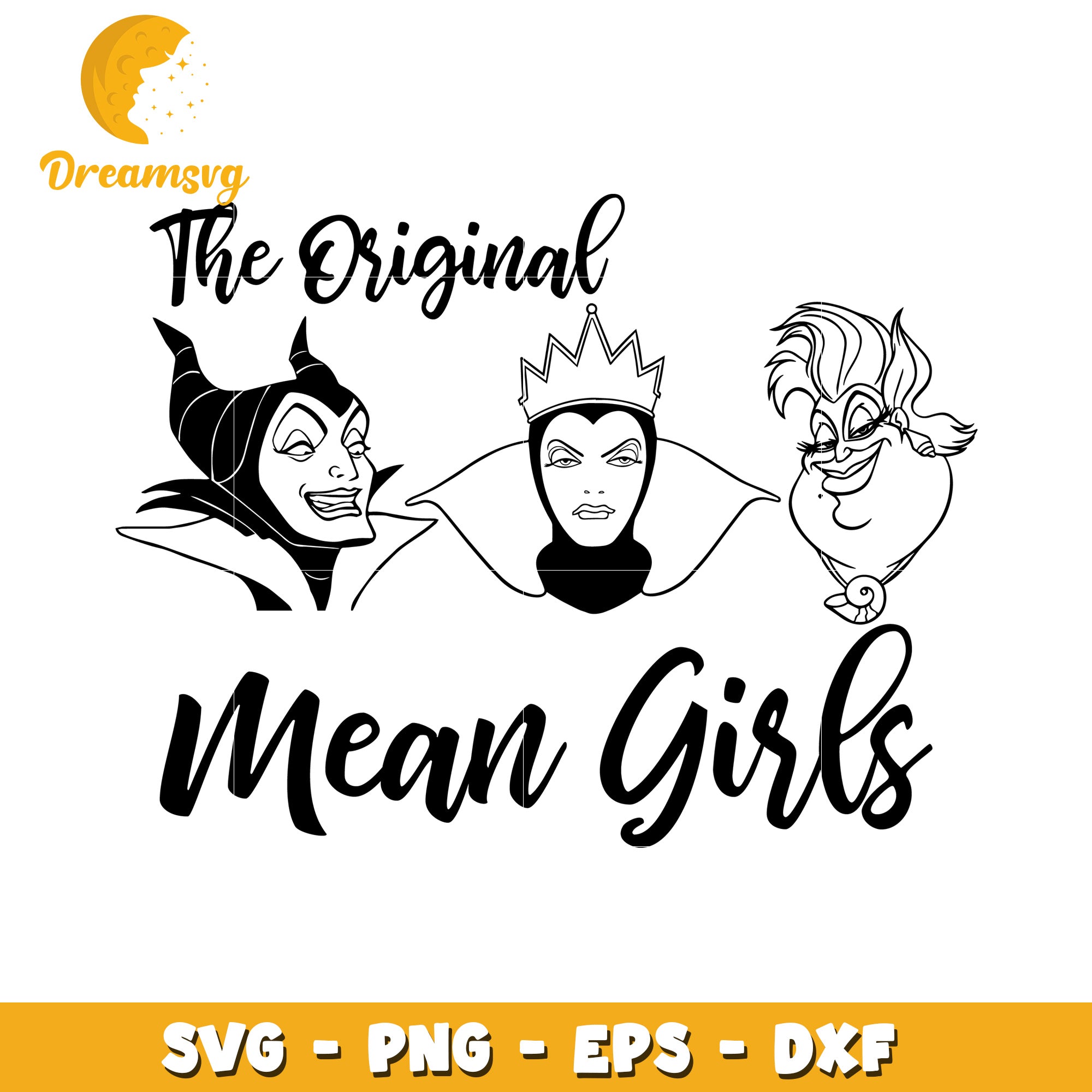 Disney Villain Mean Girls SVG Cut File