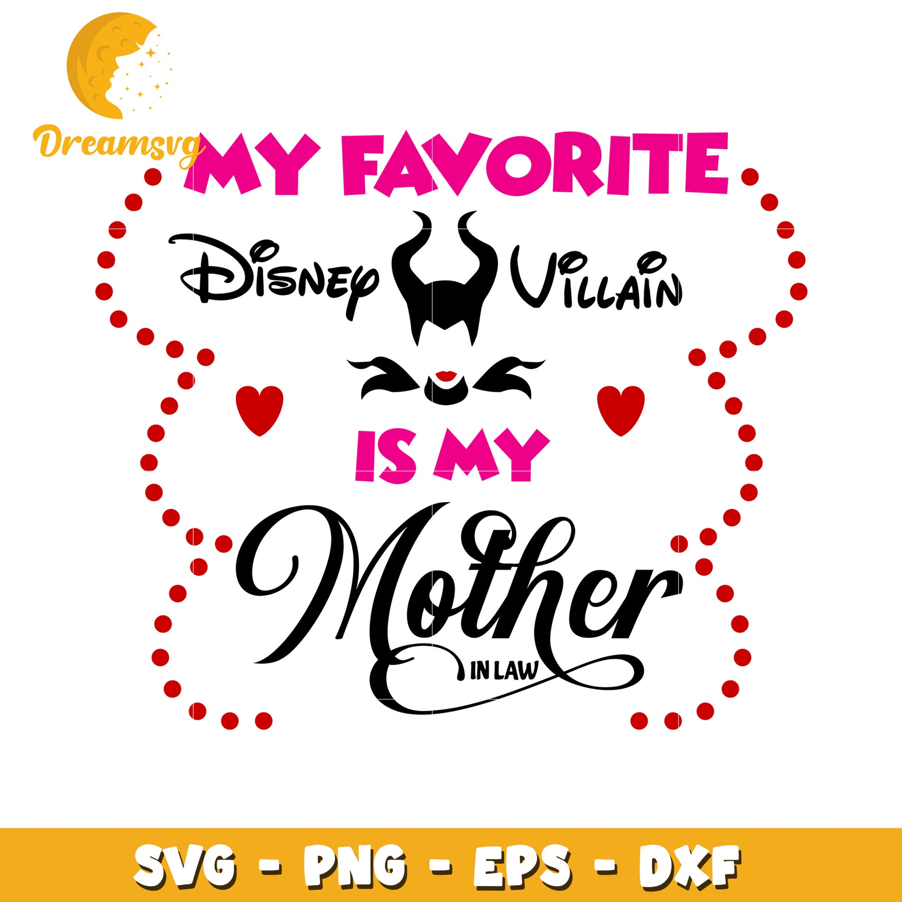 Disney Villain Mother In Law SVG PNG EPS DXF