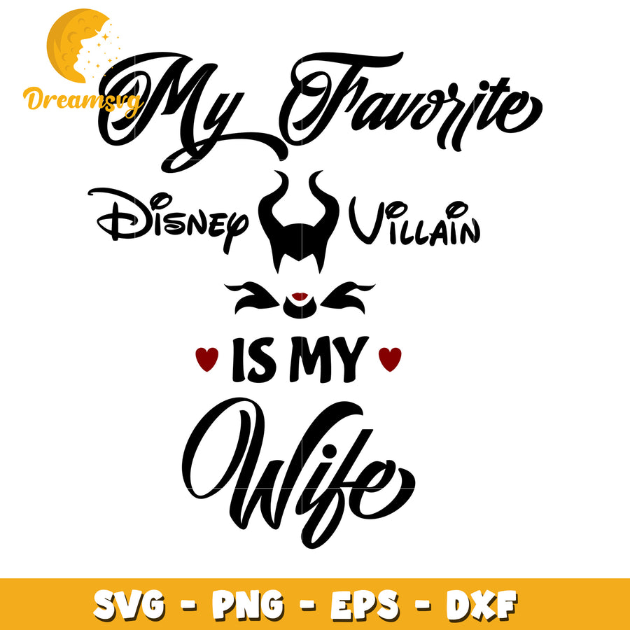 Disney Villain Wife SVG Cut File
