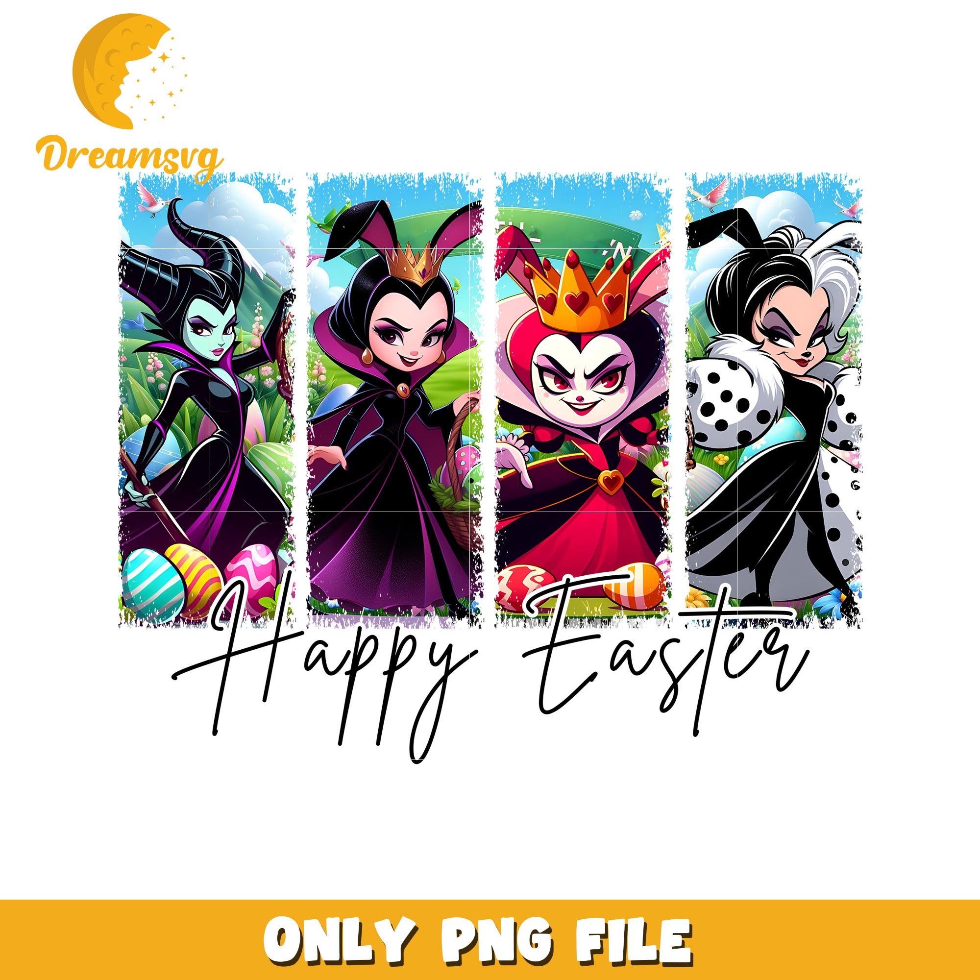 Disney Villains Happy Easter PNG – DreamSVG Store