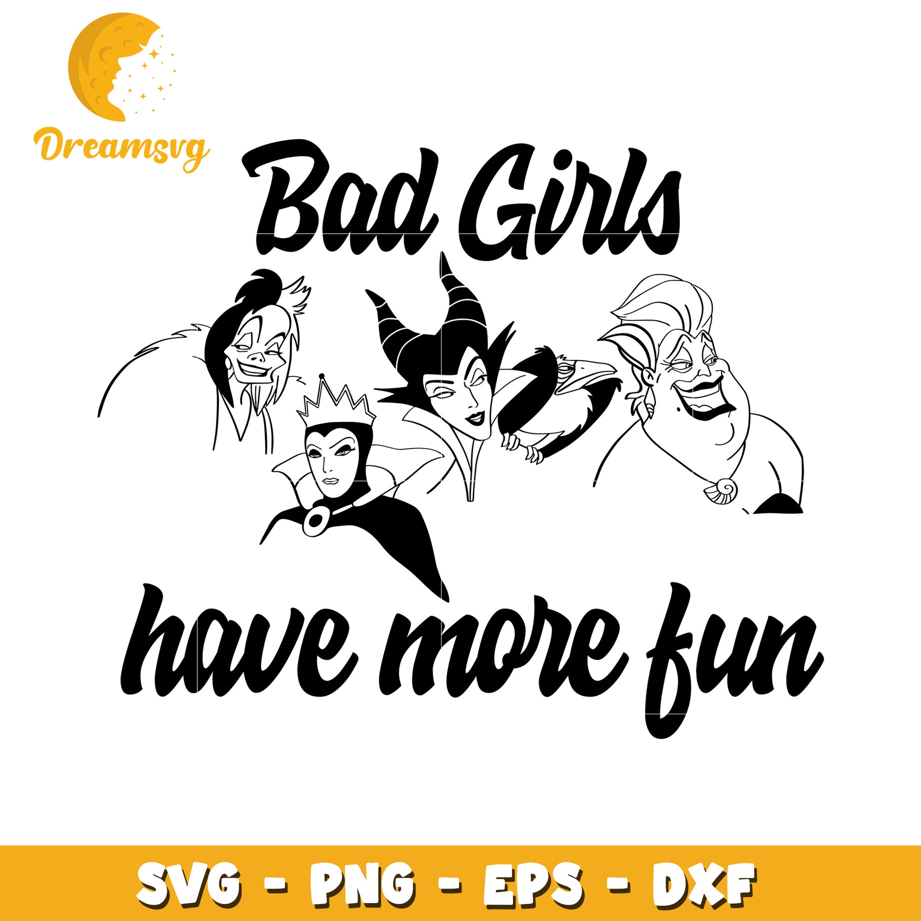 Disney Villains SVG Cut File