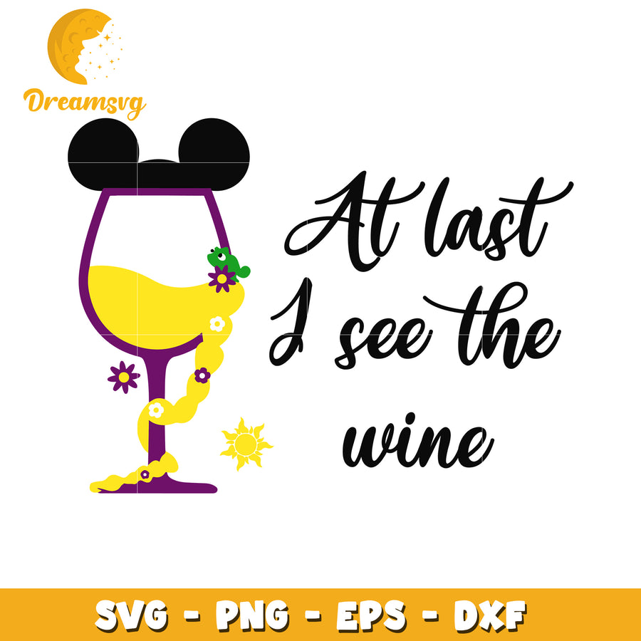 Disney Wine SVG Cut File PNG EPS DXF