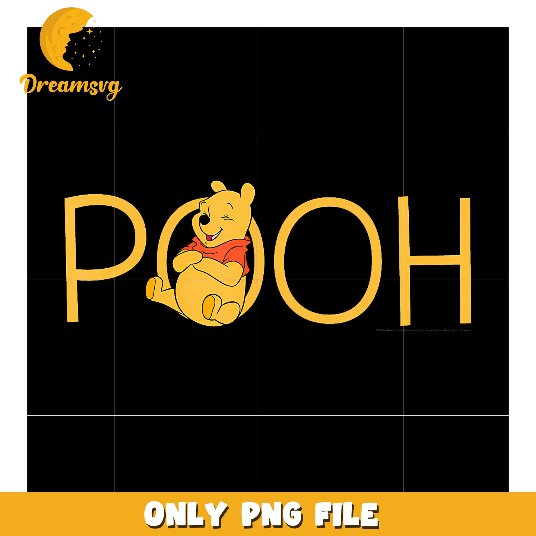 Disney Winnie The Pooh Classic Lettering png, cartoon png, happy holiday png