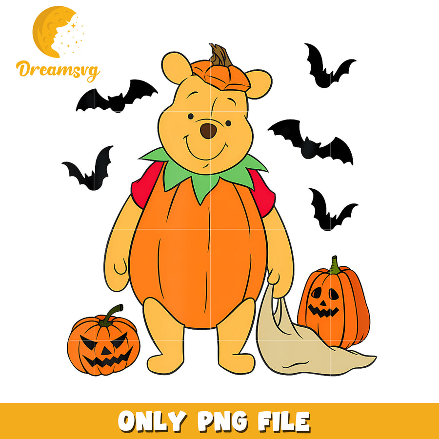 Disney Winnie The Pooh png, trending memes png, pooh halloween png