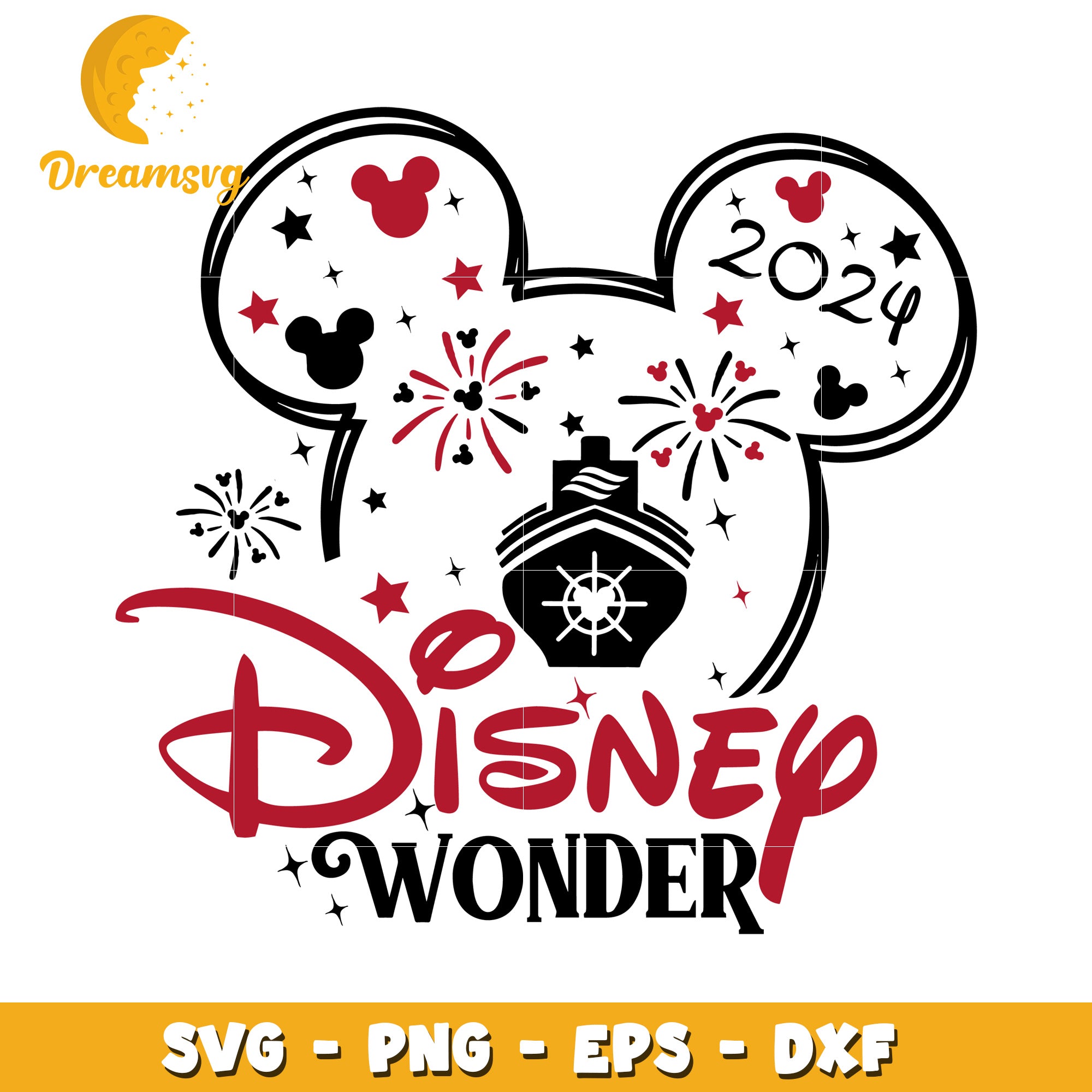 Disney Wonder 2024 SVG PNG EPS DXF
