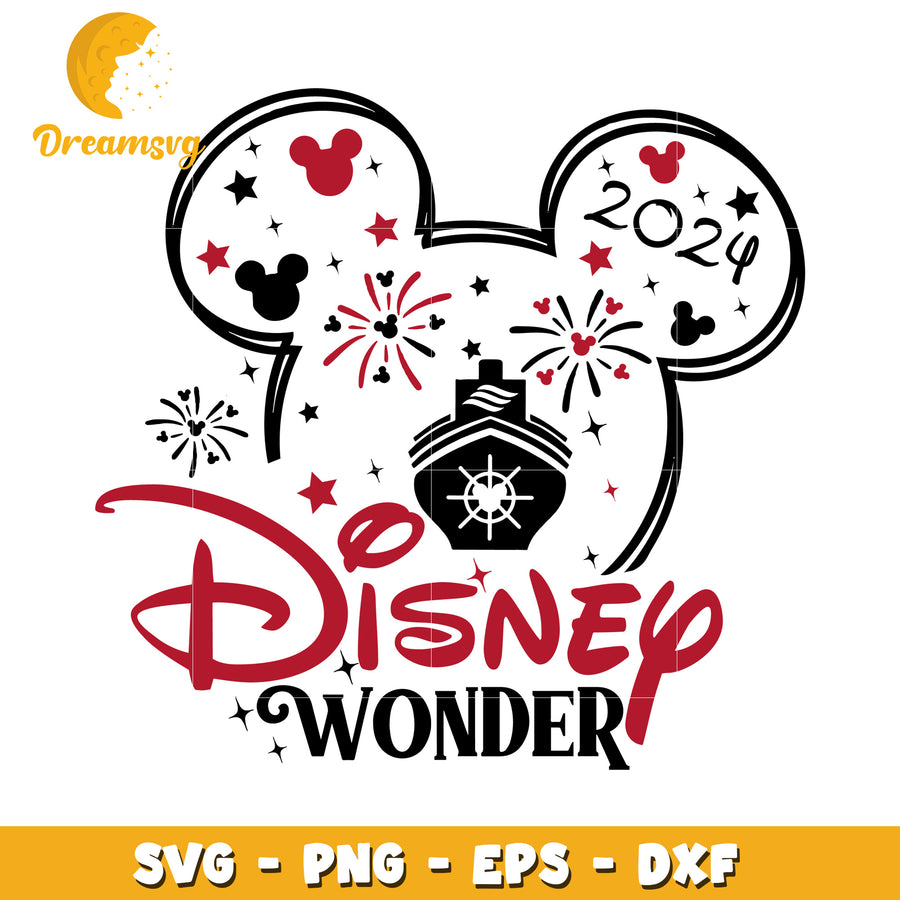 Disney Wonder 2024 SVG PNG EPS DXF