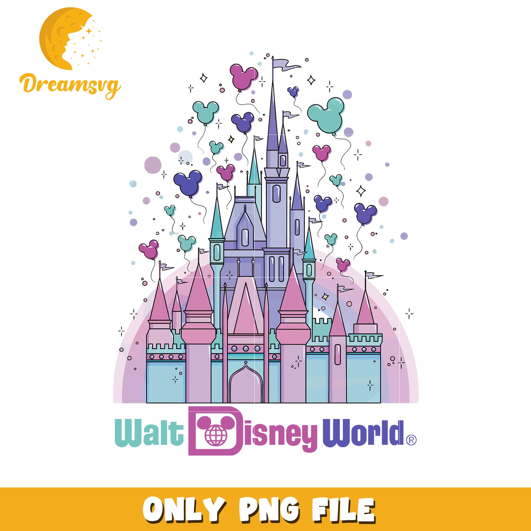 Disney World Castle PNG Image