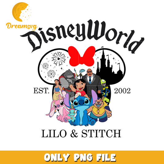 Disney World Lilo & Stitch PNG File, Perfect for Crafting Projects
