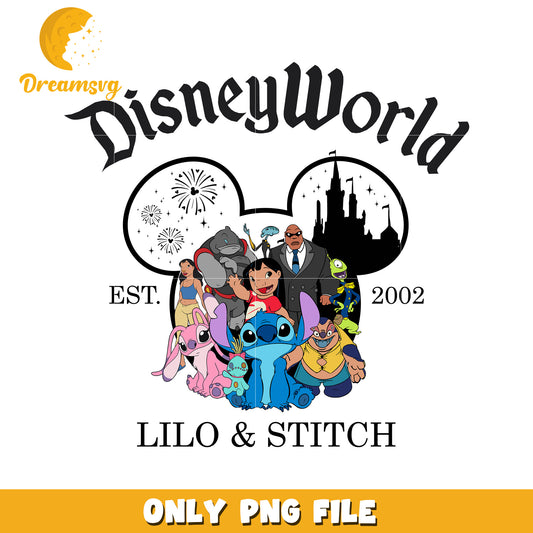 Disney World Lilo & Stitch PNG File, Perfect for Fans and Collectors