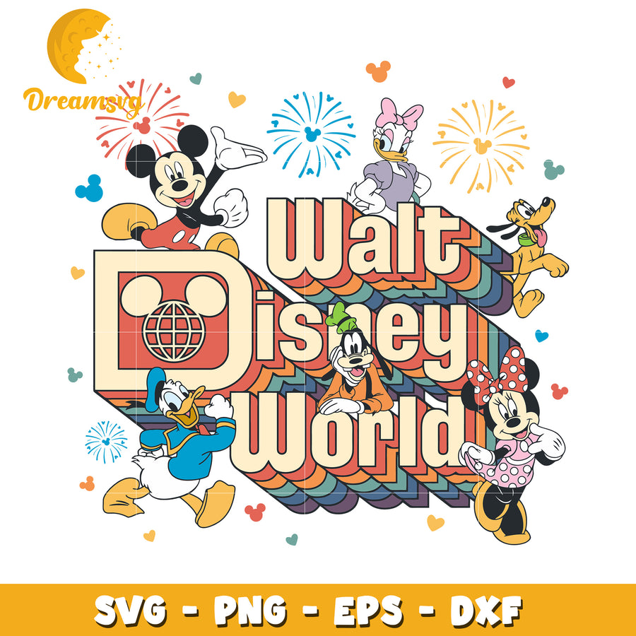Disney World Retro SVG PNG EPS DXF