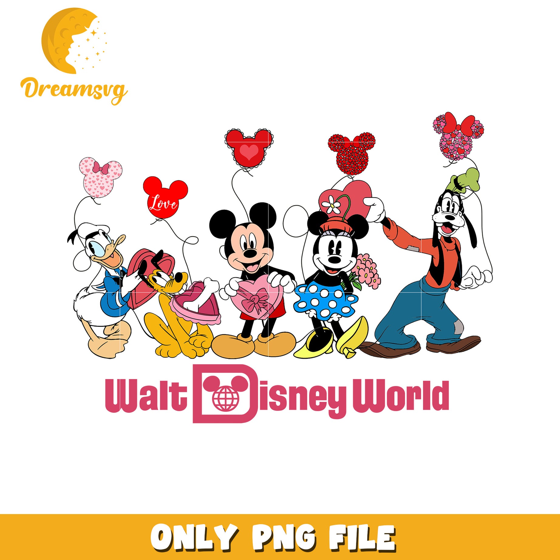 Disney World Valentines PNG