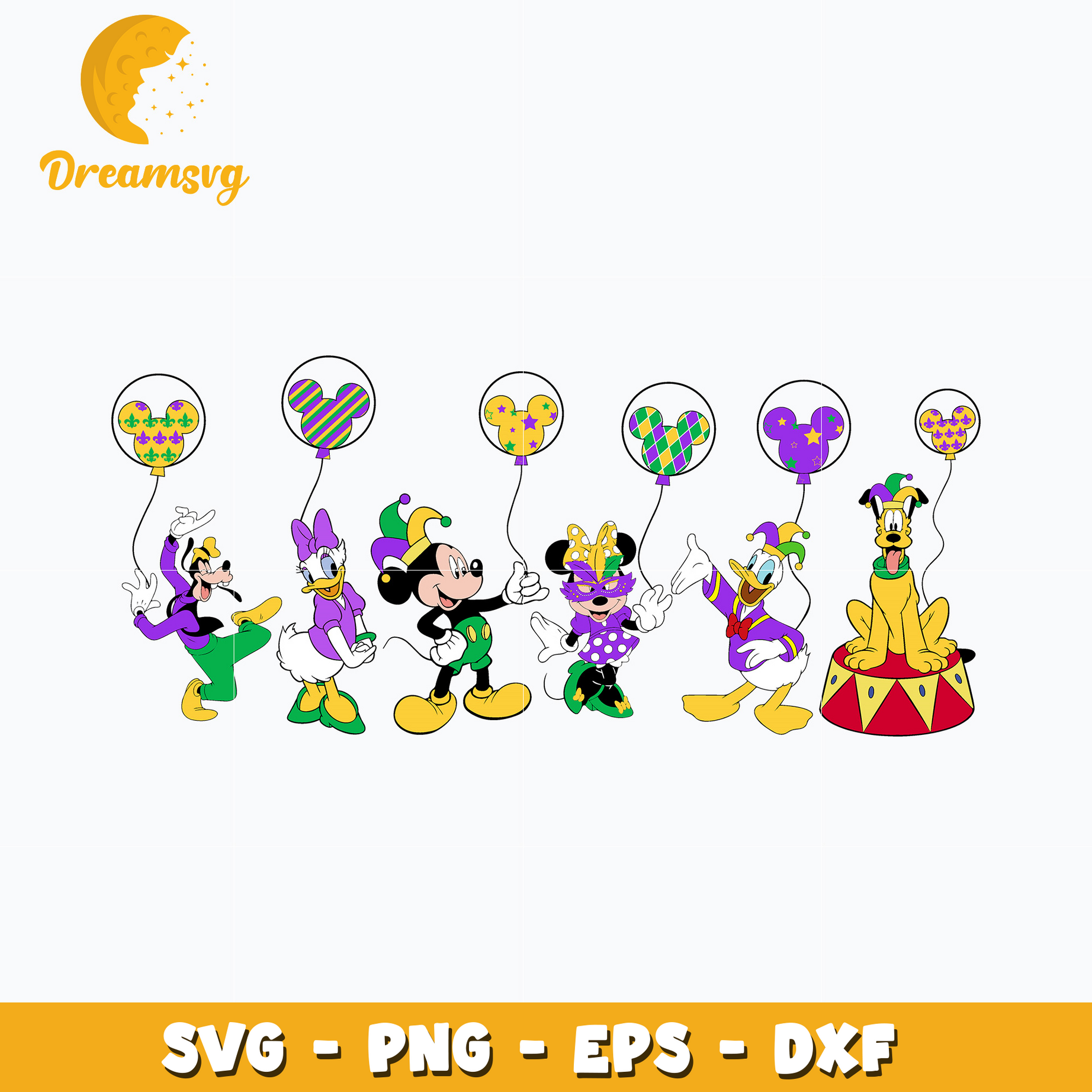 Mickey mouse friends patrick's day svg