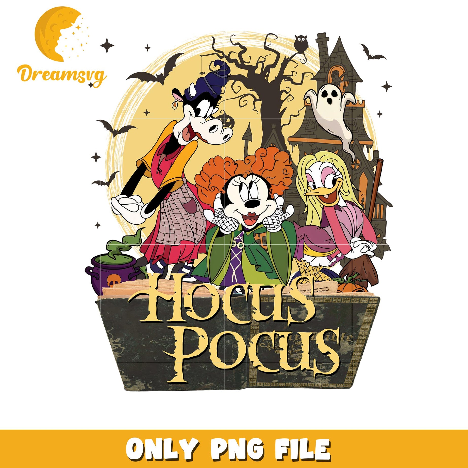 Disney Hocus Pocus Mickey png, Disney cartoon friends Hocus Pocus png