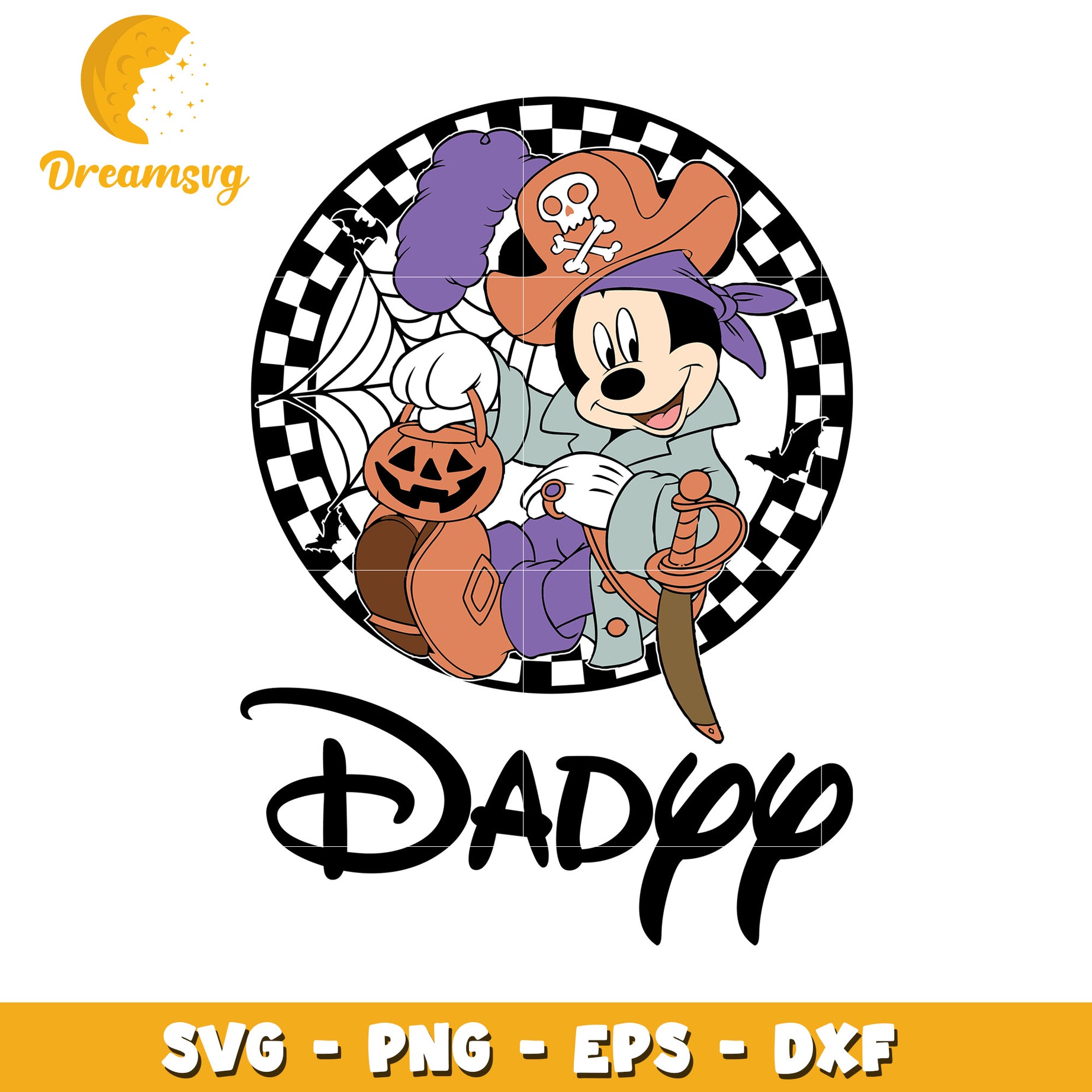 Disney Mickey cruise daddy svg, Disney friends halloween vibes svg