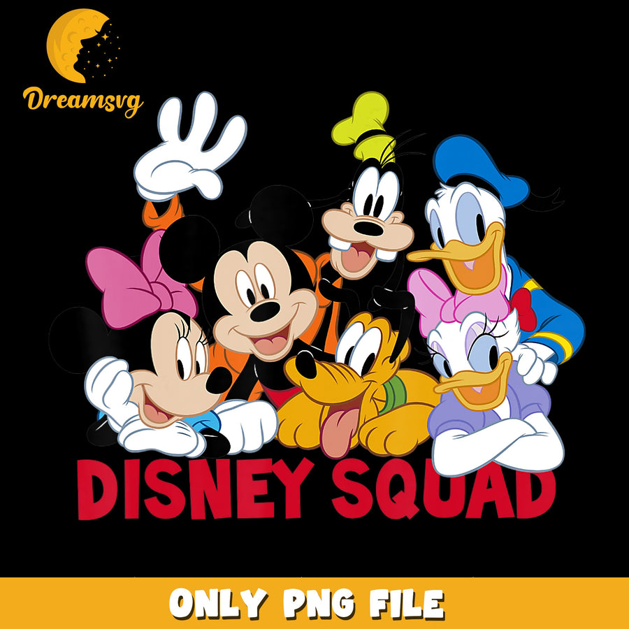 Disney Squad Mickey Minnie Goofy Donald PNG, Disney Friends, Pluto PNG