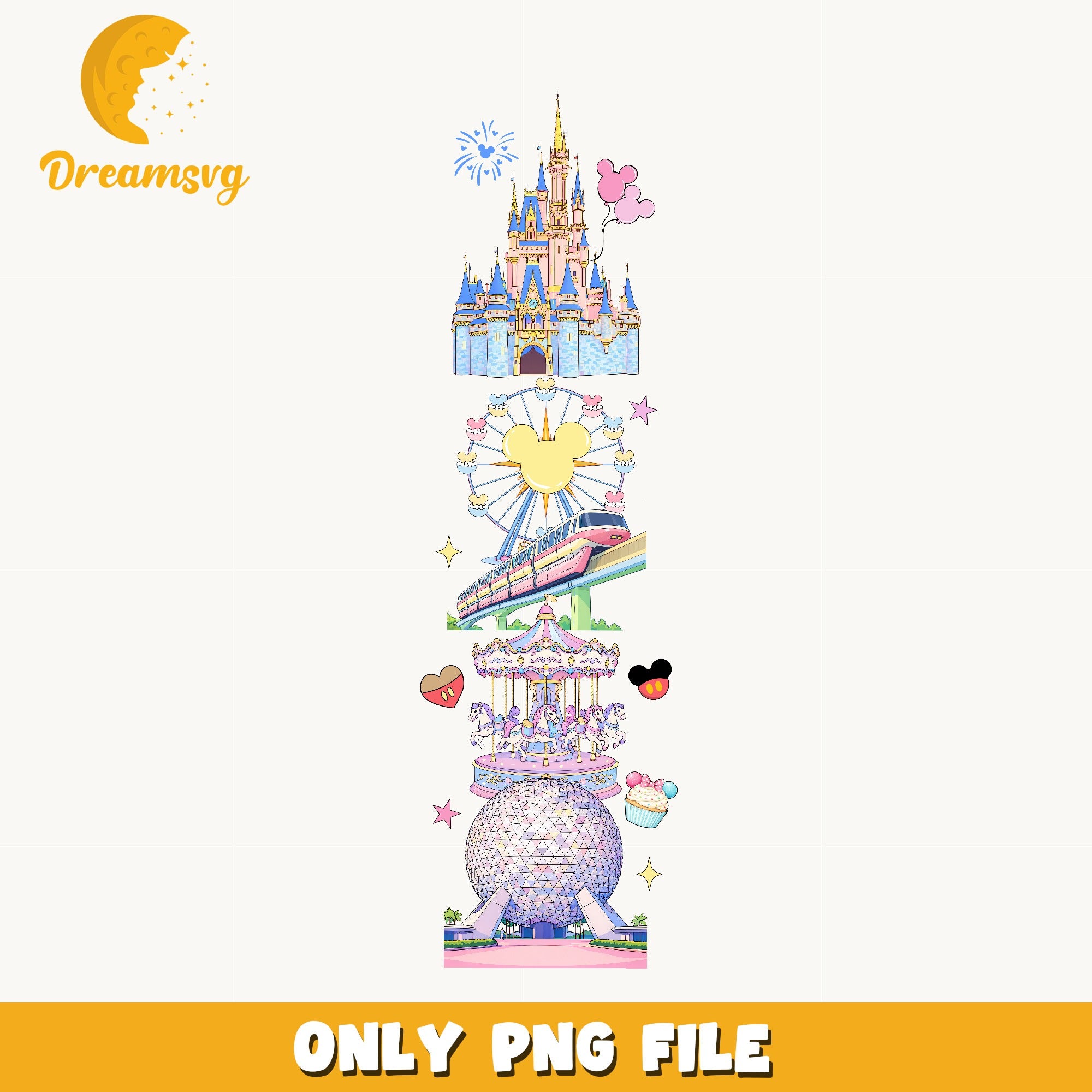 Disney World Castle PNG, Magic Kingdom PNG, Disney Trip PNG