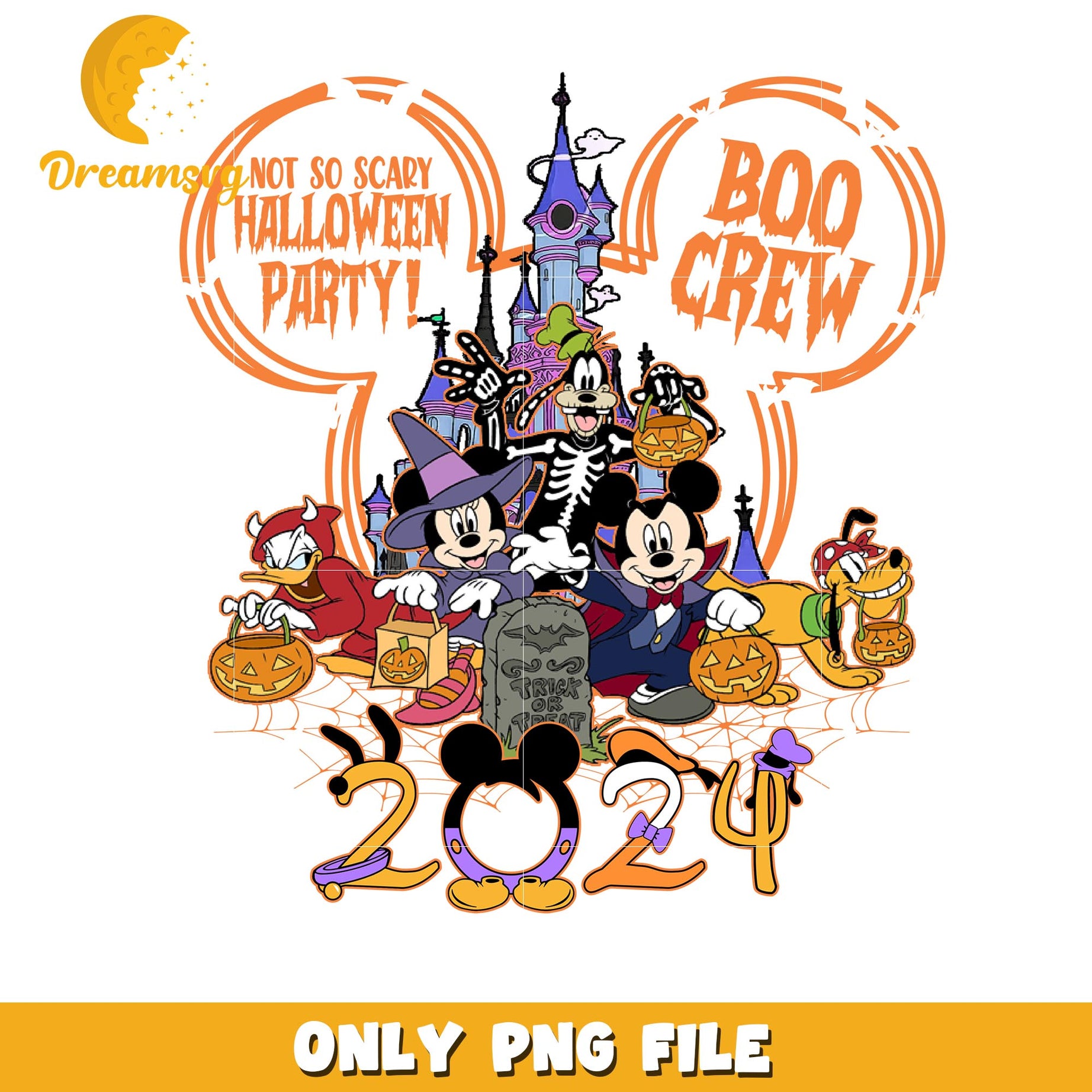 Disney boo crew halloween png, Disney cartoon halloween friends png