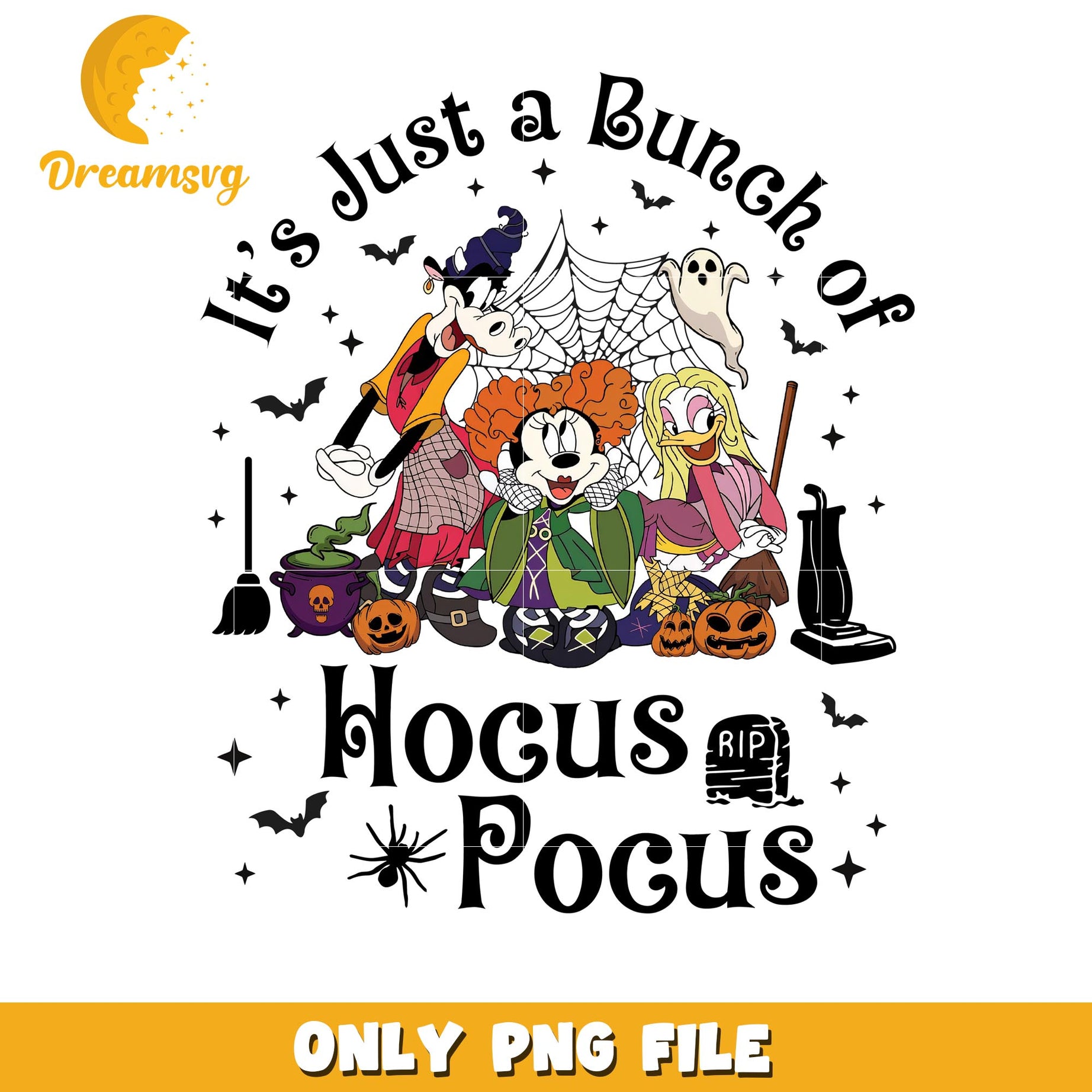 Disney bunch of Hocus Pocus Mickey png, Disney cartoon friends Hocus Pocus png