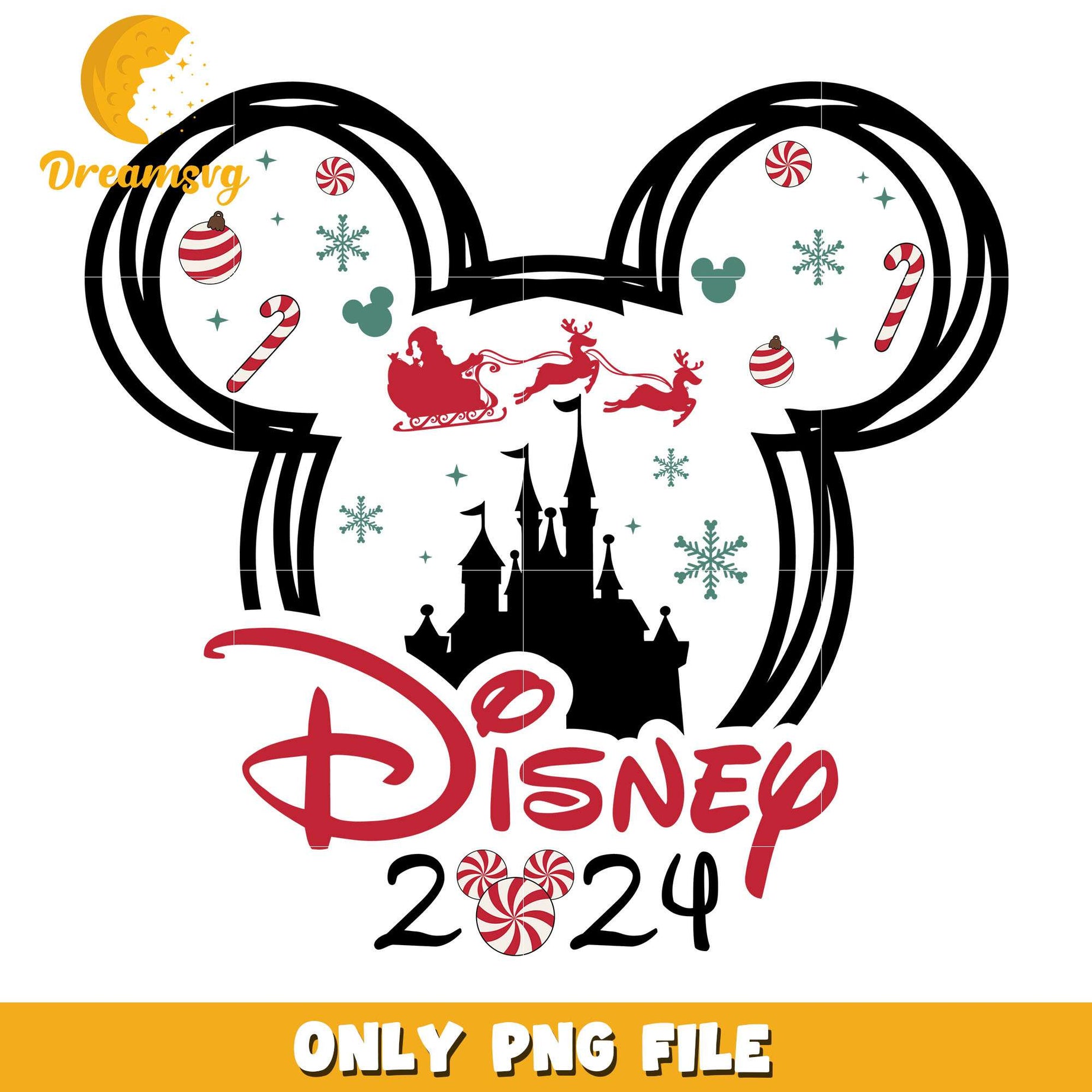 Disney christmas character 2024 png, disney png, christmas png
