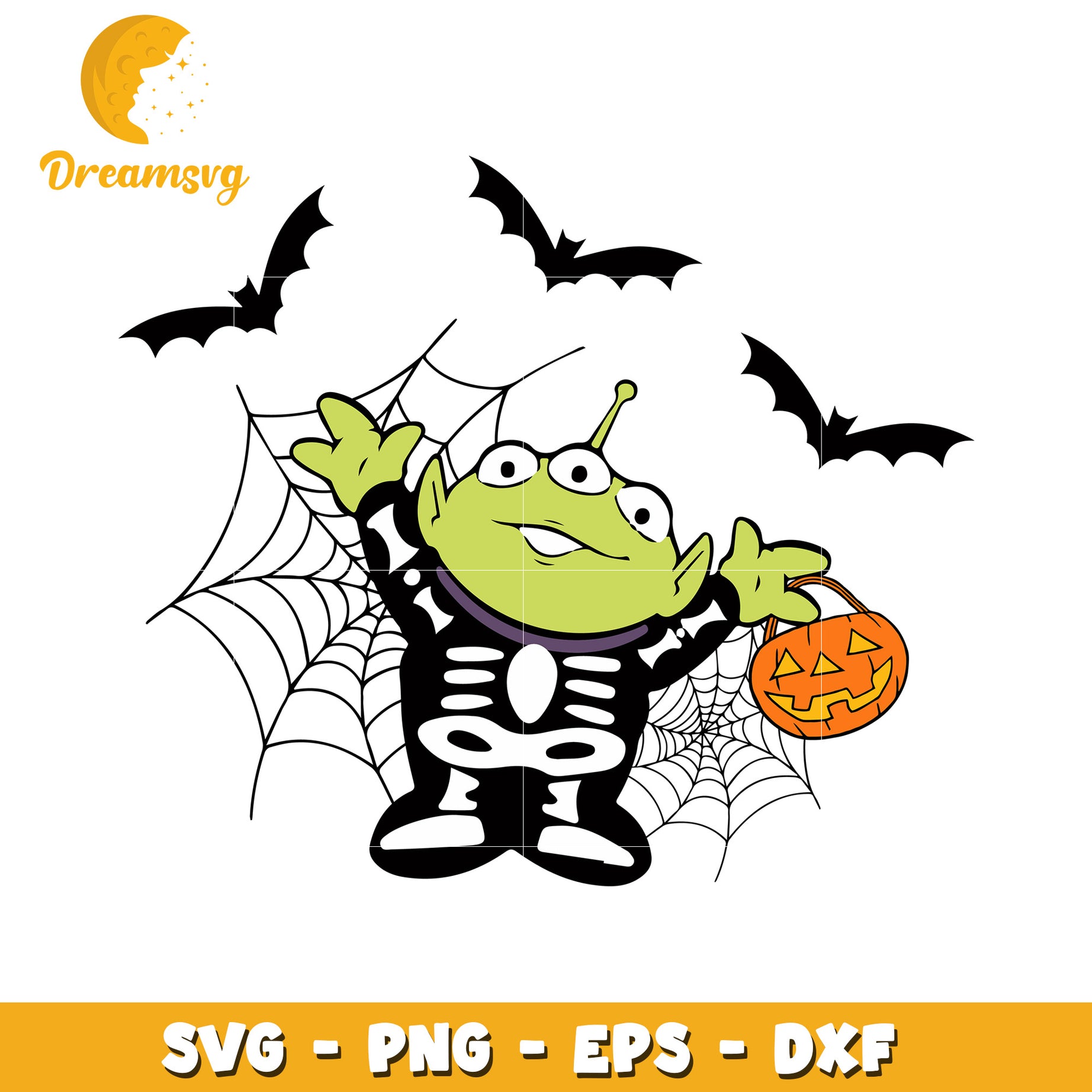 Disney halloween Aliens svg, Disney friends halloween vibes svg