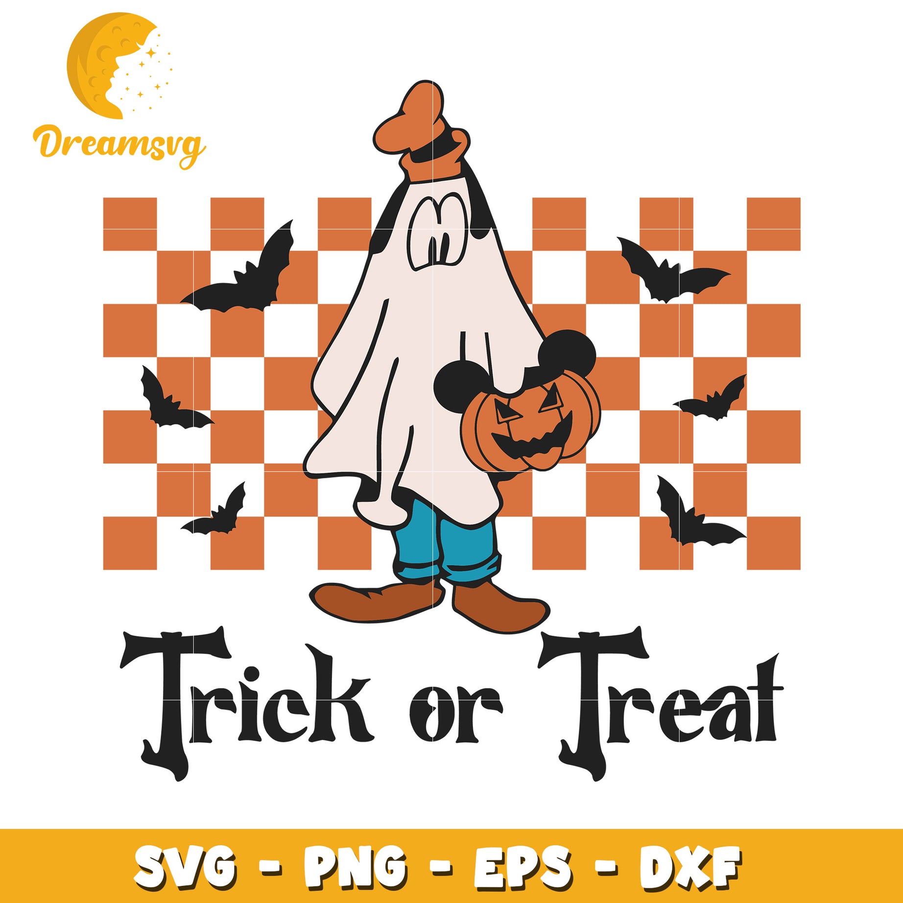Disney halloween Goofy svg, Disney friends halloween vibes svg
