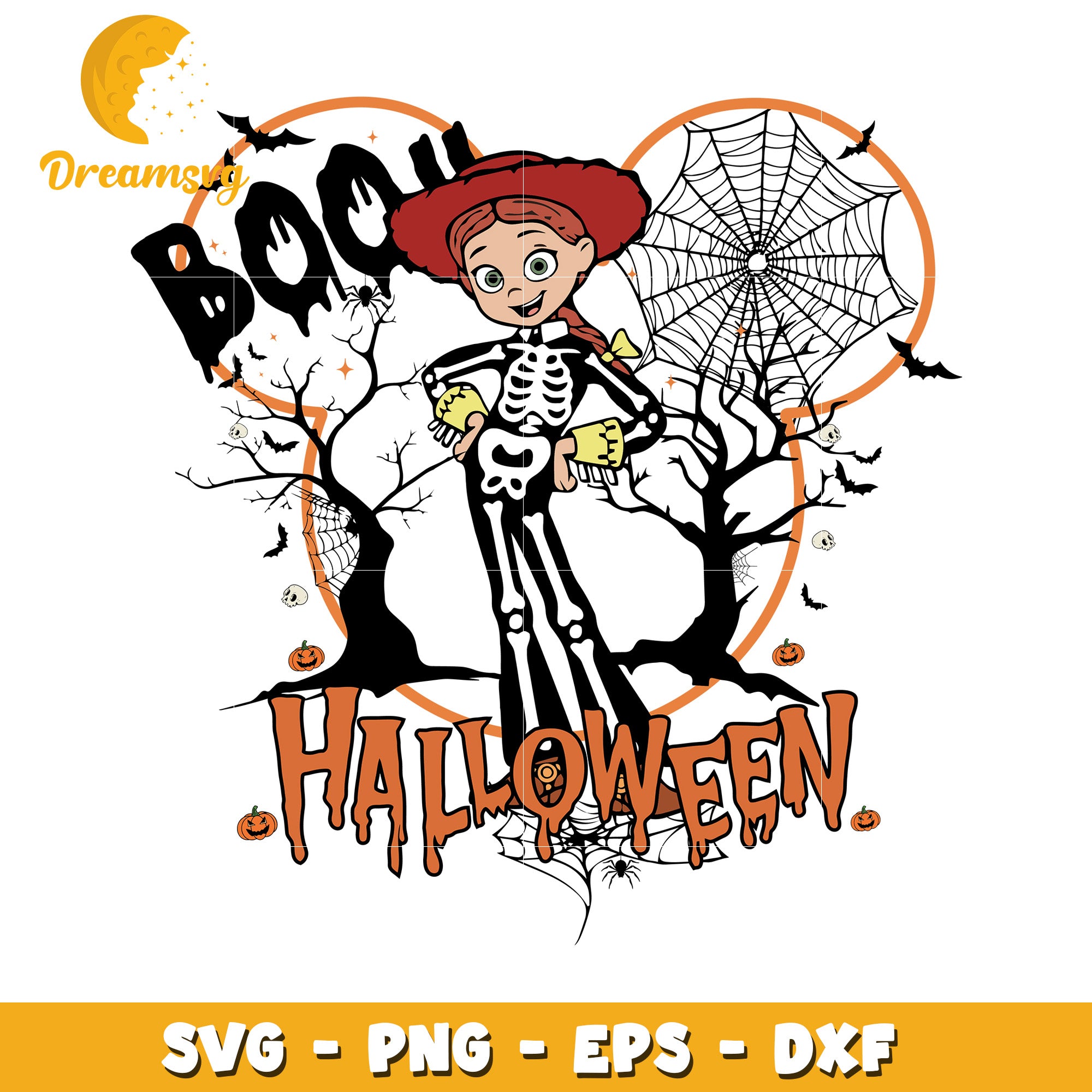 Disney halloween boo Jessie svg, Disney friends halloween vibes svg
