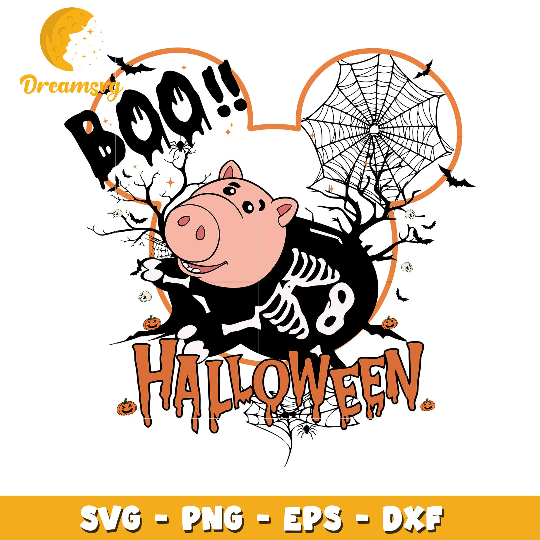 Disney hallowen Hamm svg, Disney halloween boo Lightyear svg, Disney friends halloween vibes svg