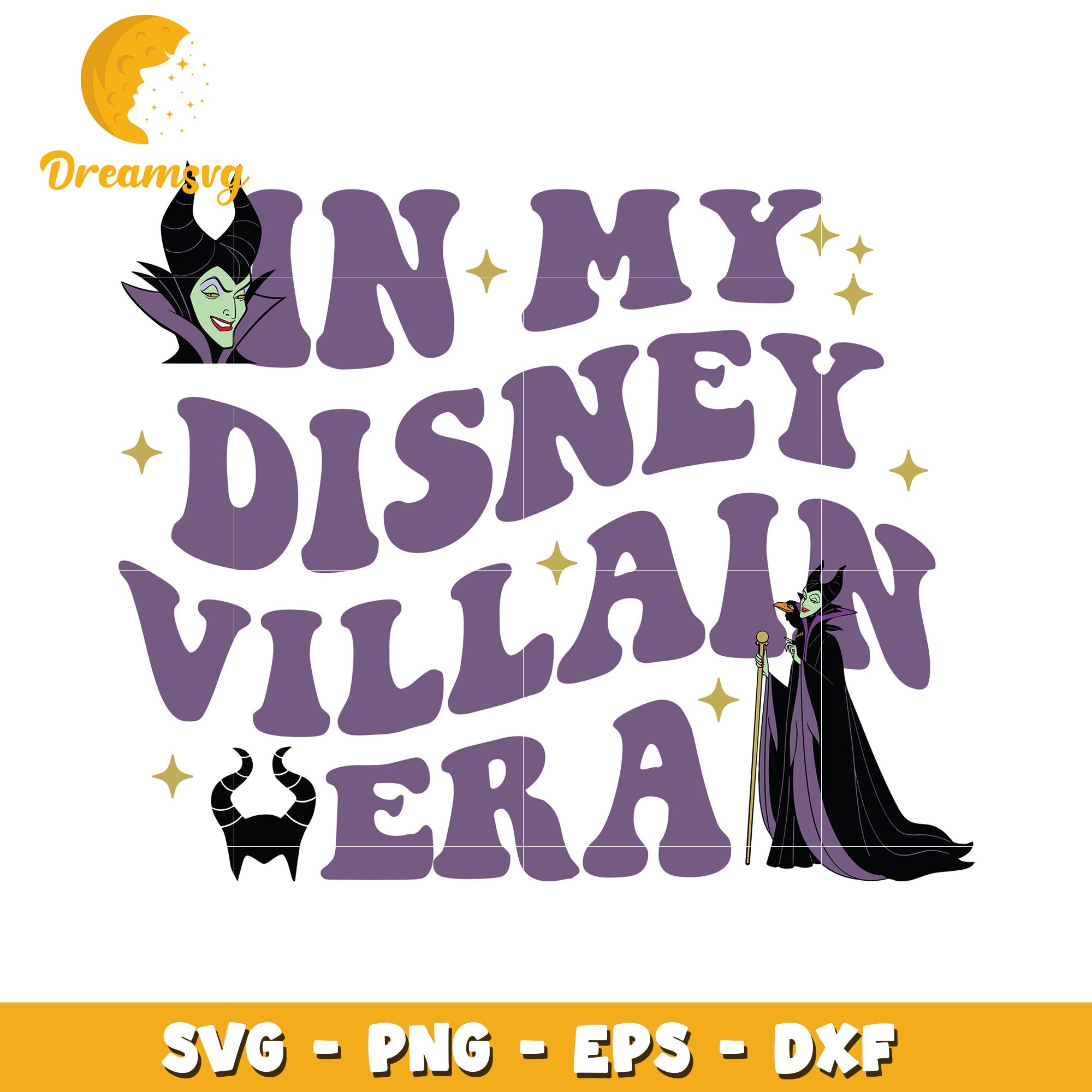 Disney in my villain era svg, Disney friends halloween vibes svg