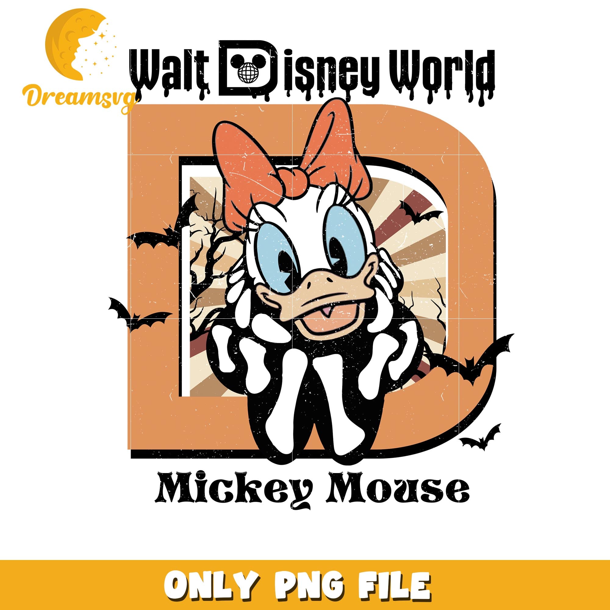 Disney world halloween skeleton Daisy png Disney friends halloween vibes png