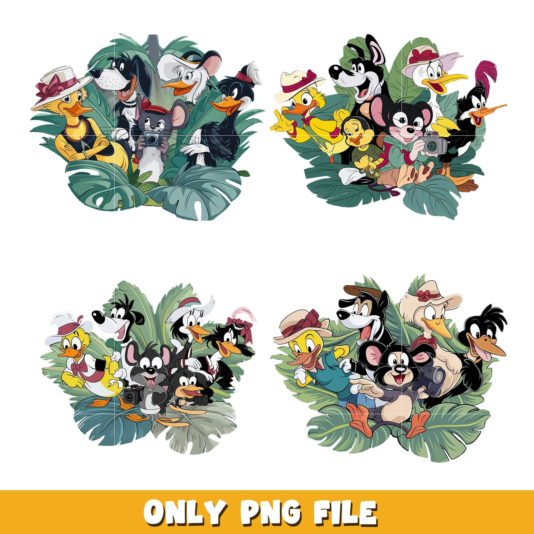 Disneyland animal kingdom png bundle, Disney animal png, disney png