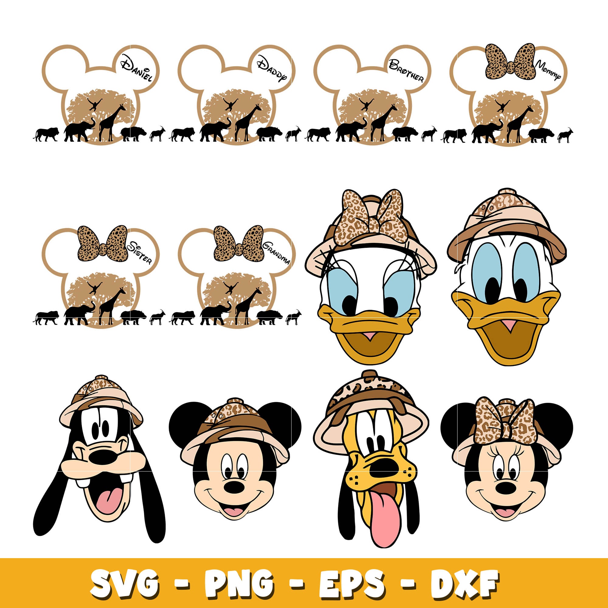 Disney mickey friends animal kingdom svg bundle, Disney animal kingdom svg, Disney svg