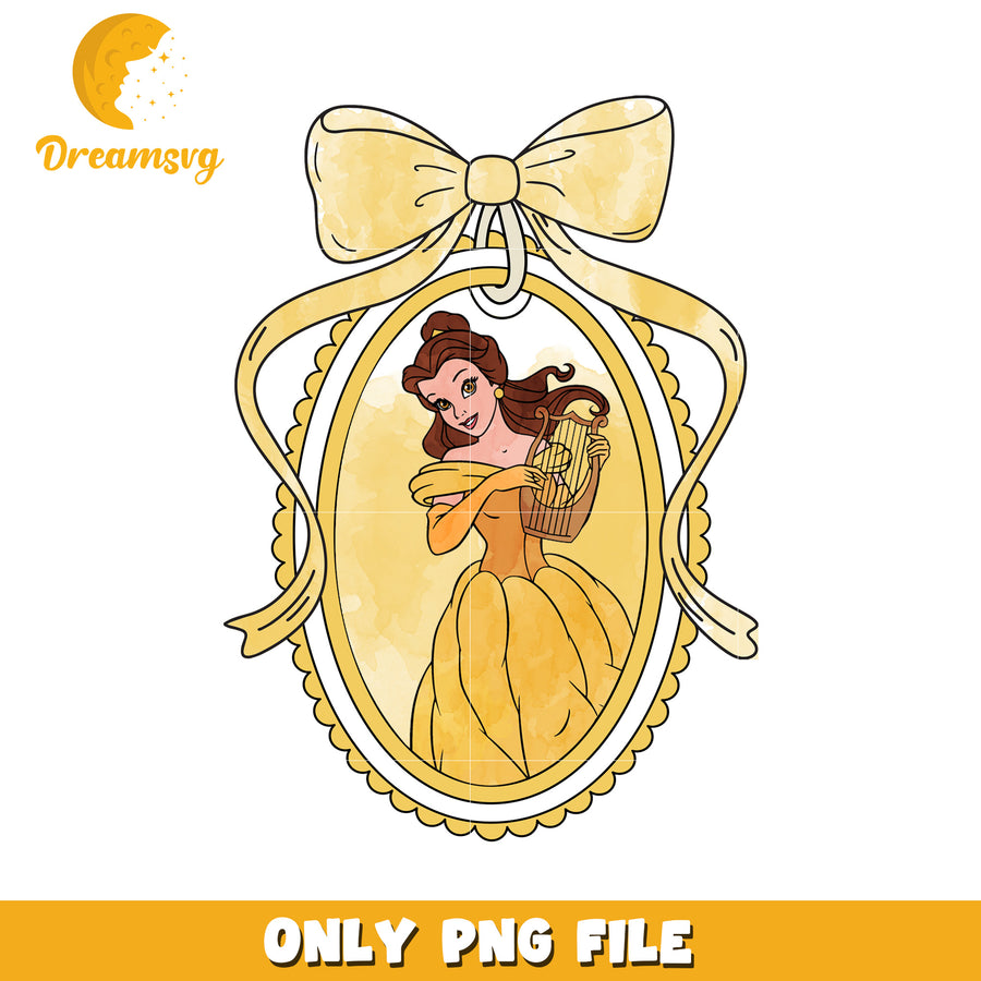 Disney beauty and the beast  movie picture frame design png, pincess png, disney movie png