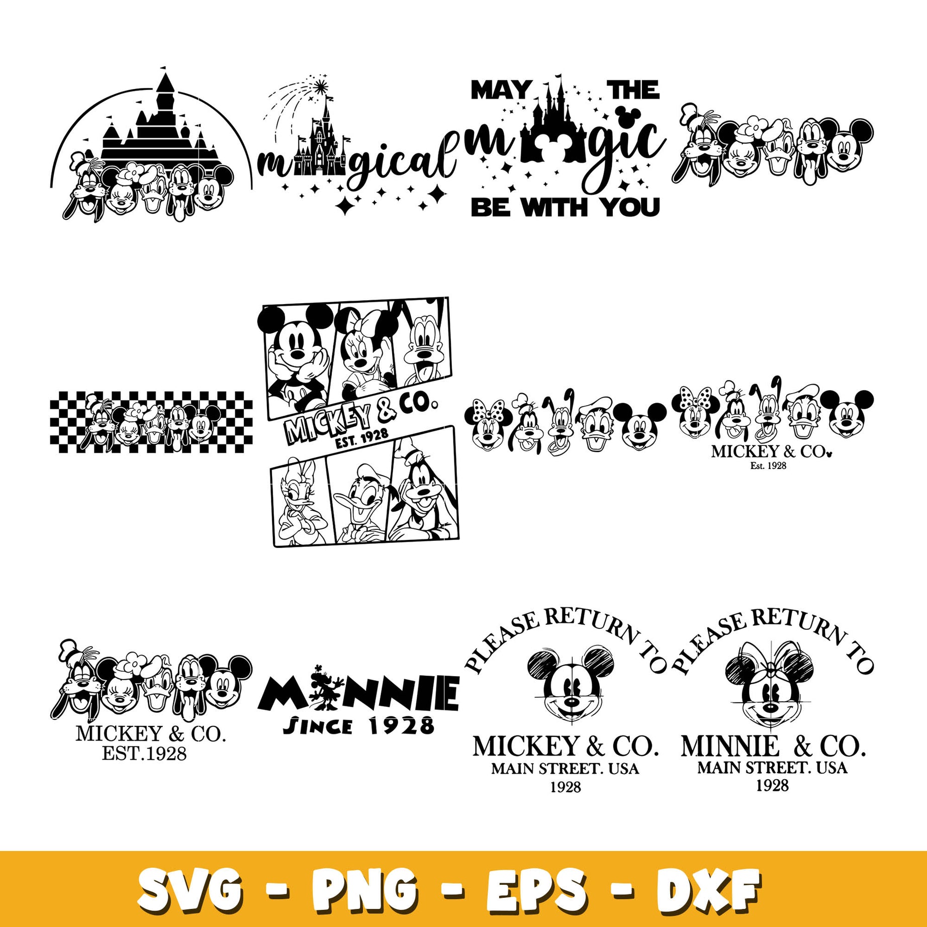 Disney mickey since 1928 svg bundle, Disney mickey svg, Disney svg