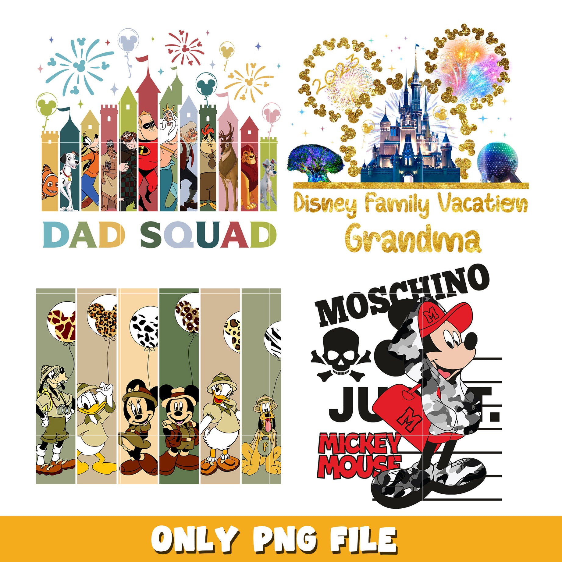 Disneyland and friends bundle png,  Disney cartoon png, Digital download  