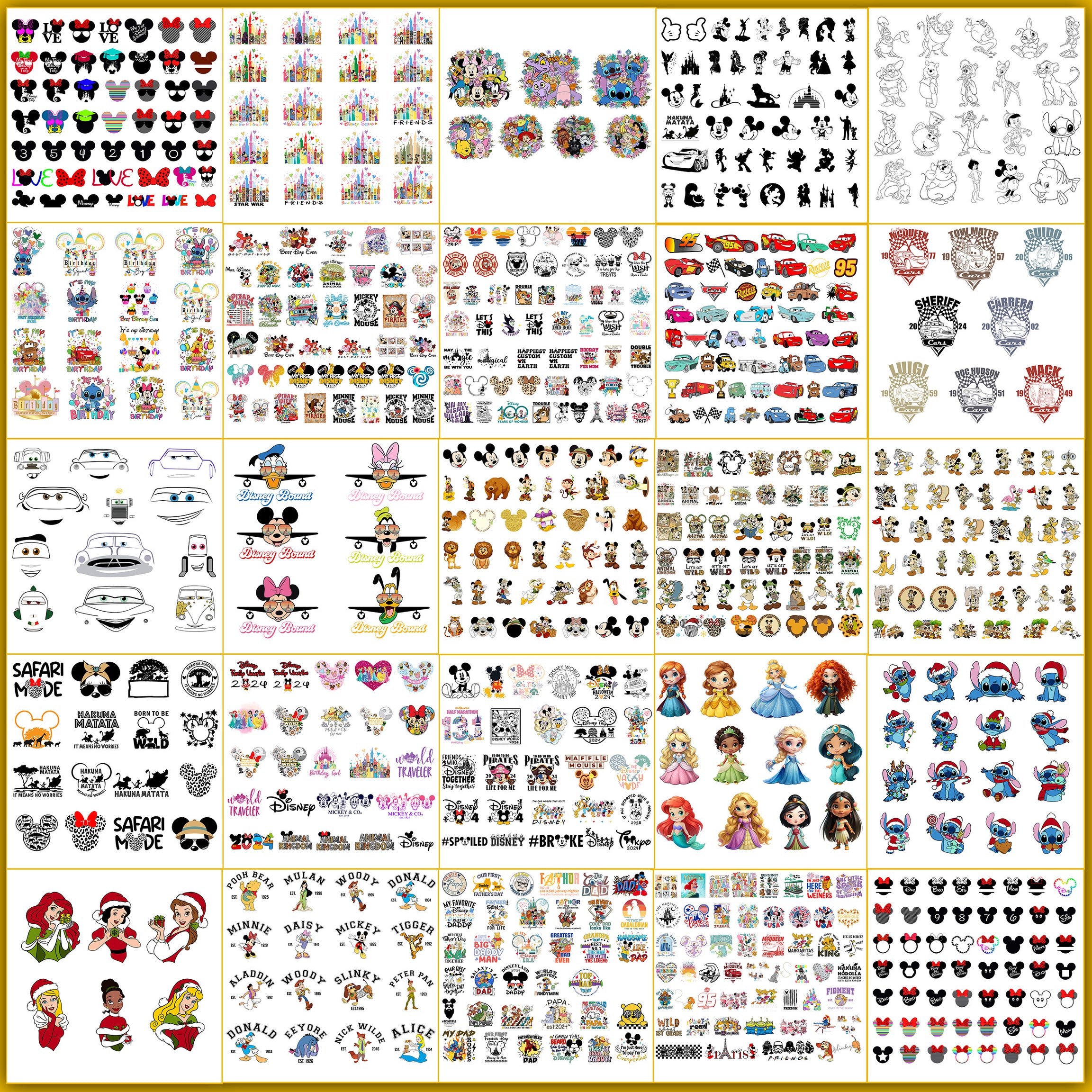 Ultimate 8000+ design disney svg bundle, Disney 2024 svg collection