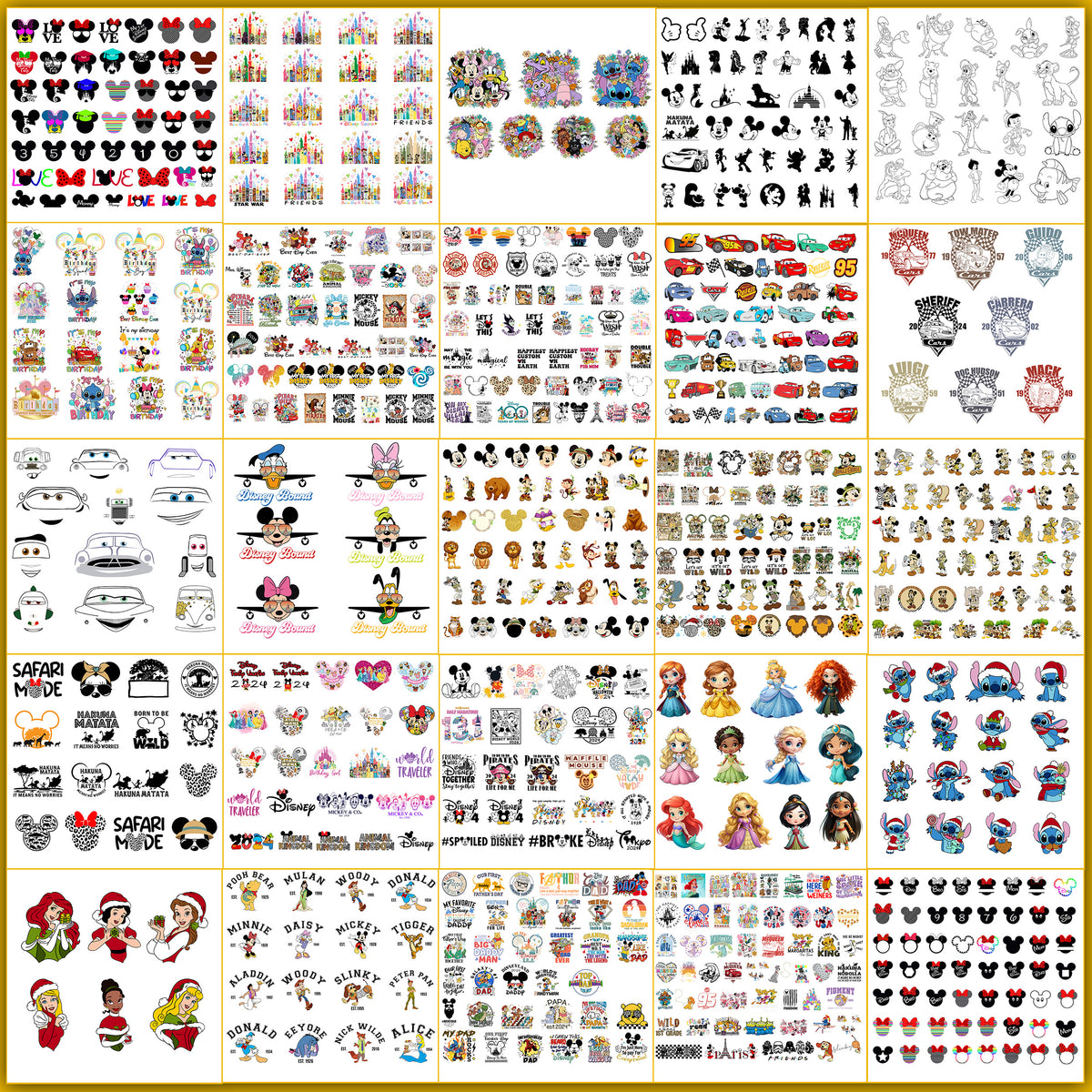 Ultimate 8000+ design disney svg bundle, Disney 2024 svg collection ...
