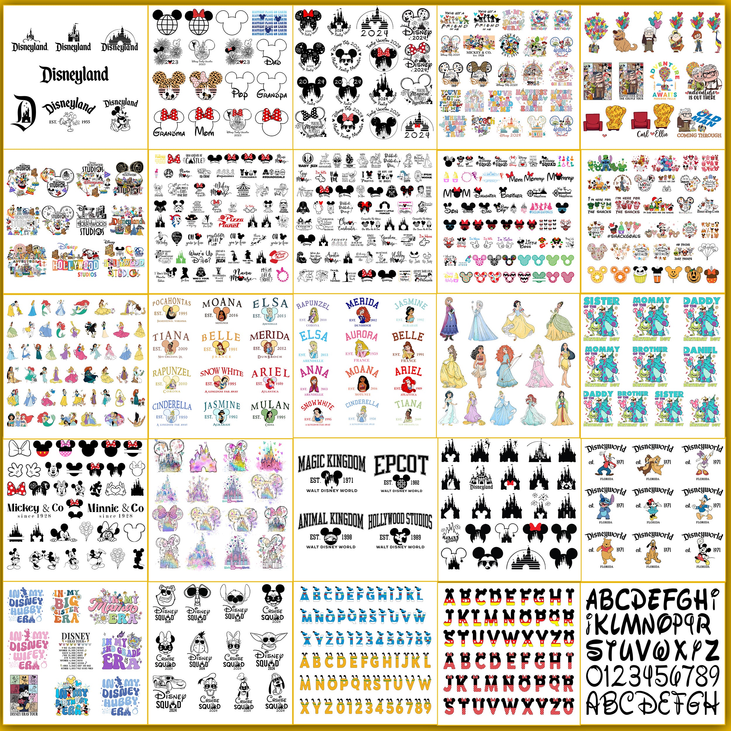 Ultimate 8000+ design disney svg bundle, Disney 2024 svg collection