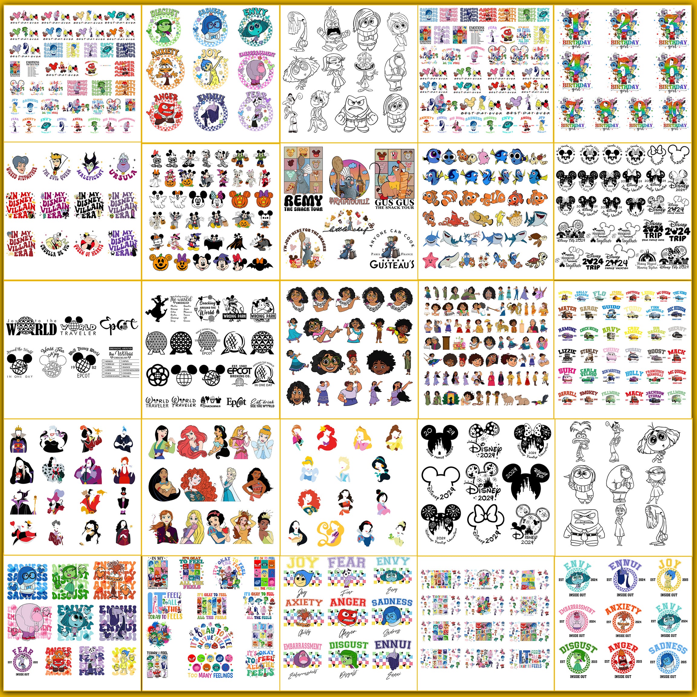 Ultimate 8000+ design disney svg bundle, Disney 2024 svg collection