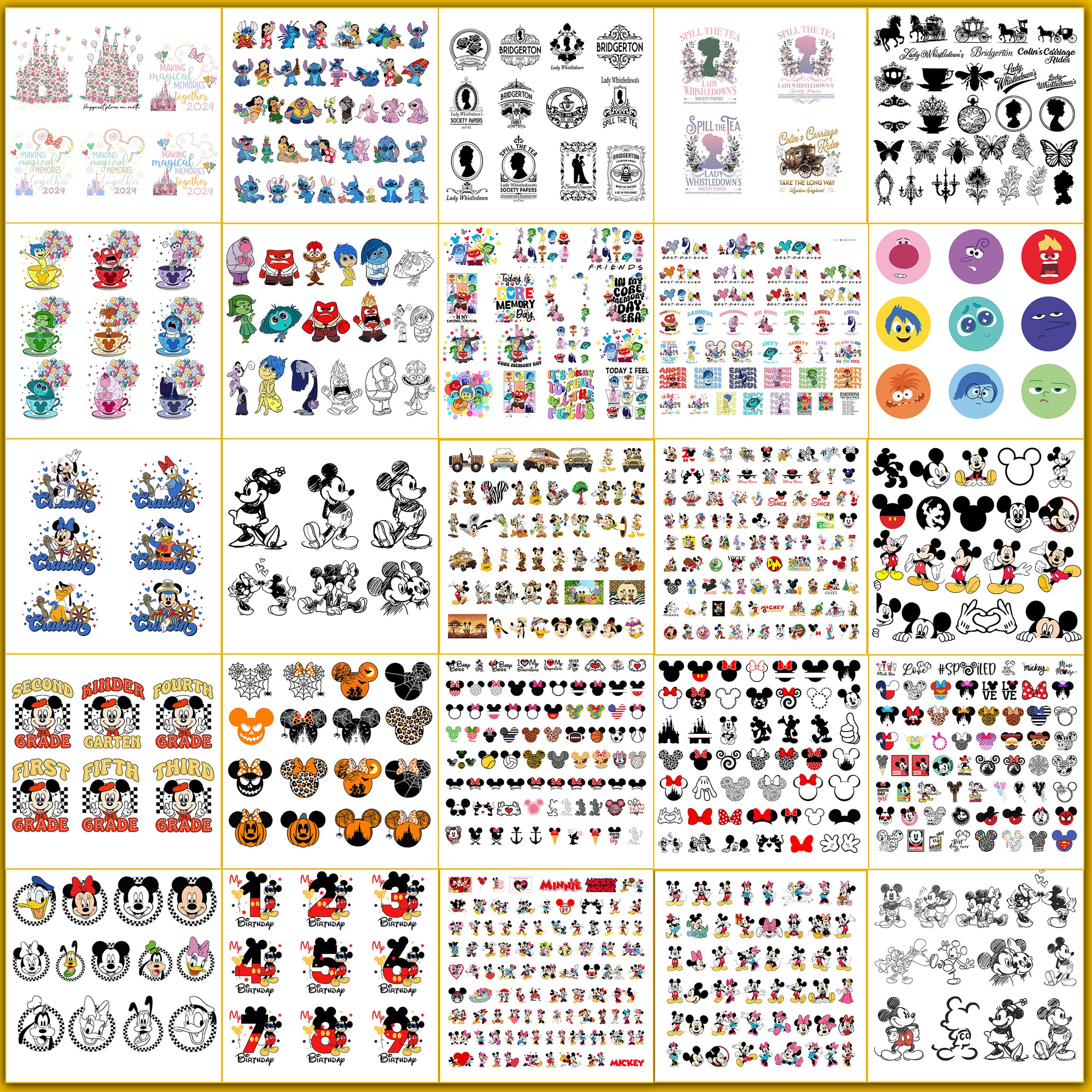 Ultimate 8000+ design disney svg bundle, Disney 2024 svg collection