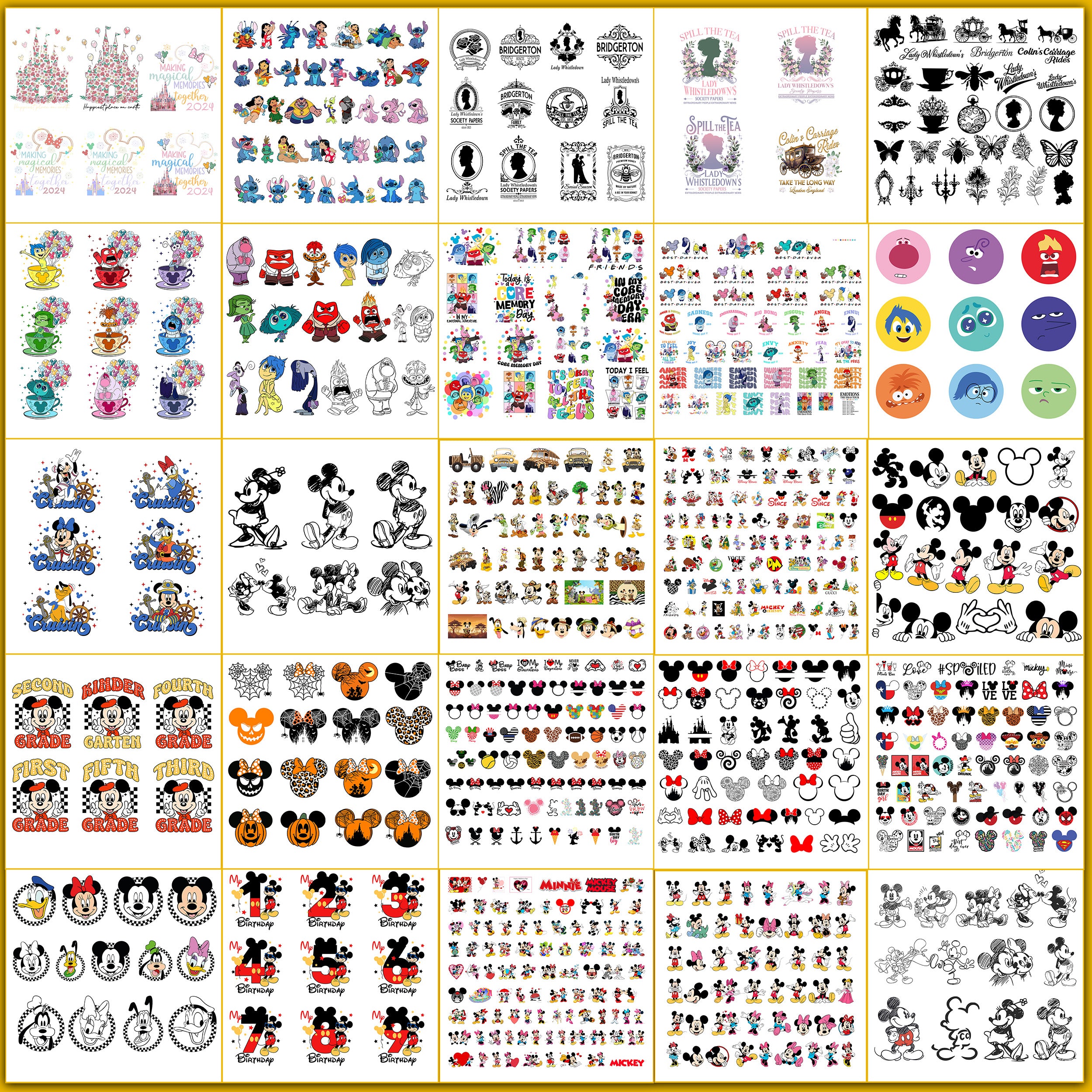 Ultimate 8000+ design disney svg bundle, Disney 2024 svg collection