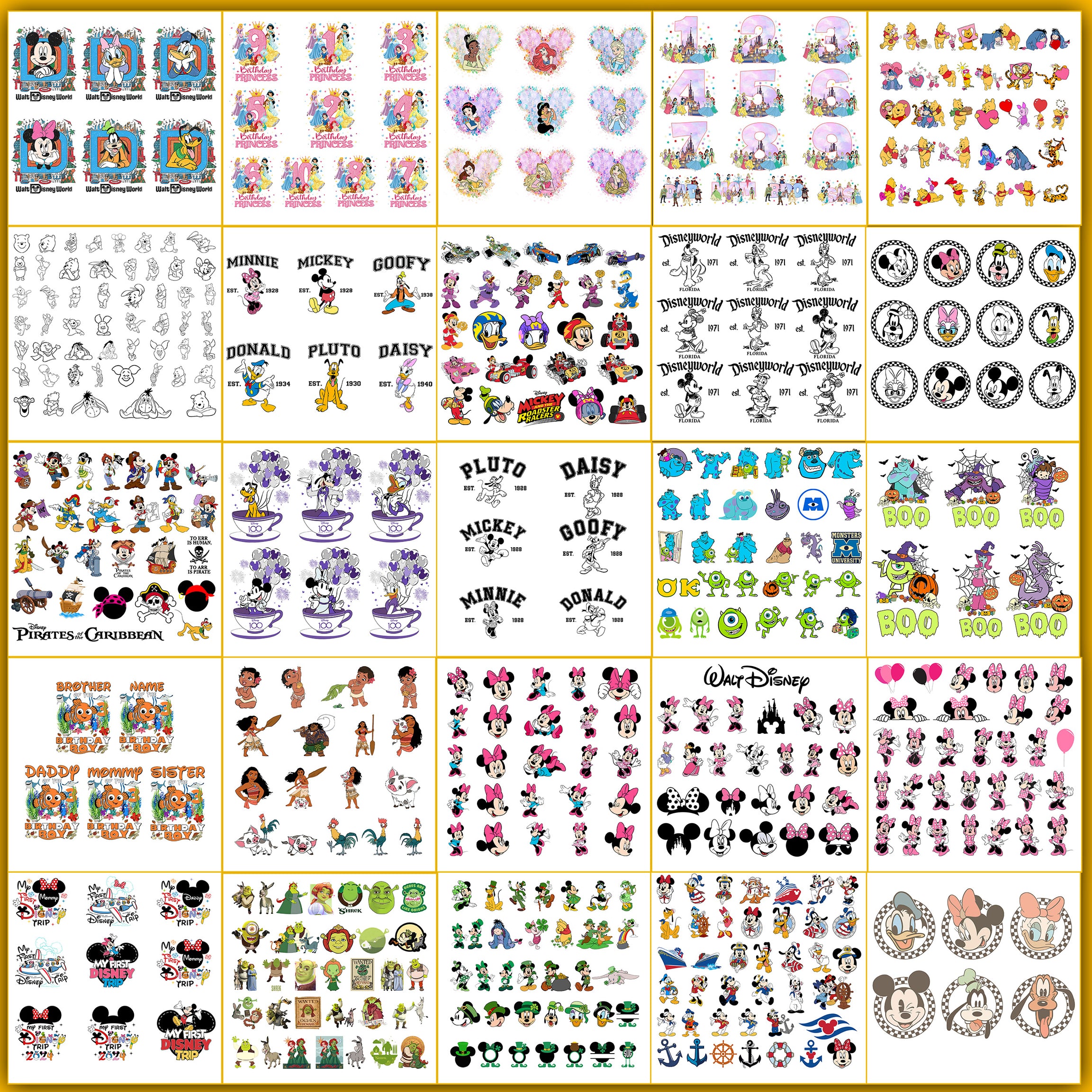 Ultimate 8000+ design disney svg bundle, Disney 2024 svg collection