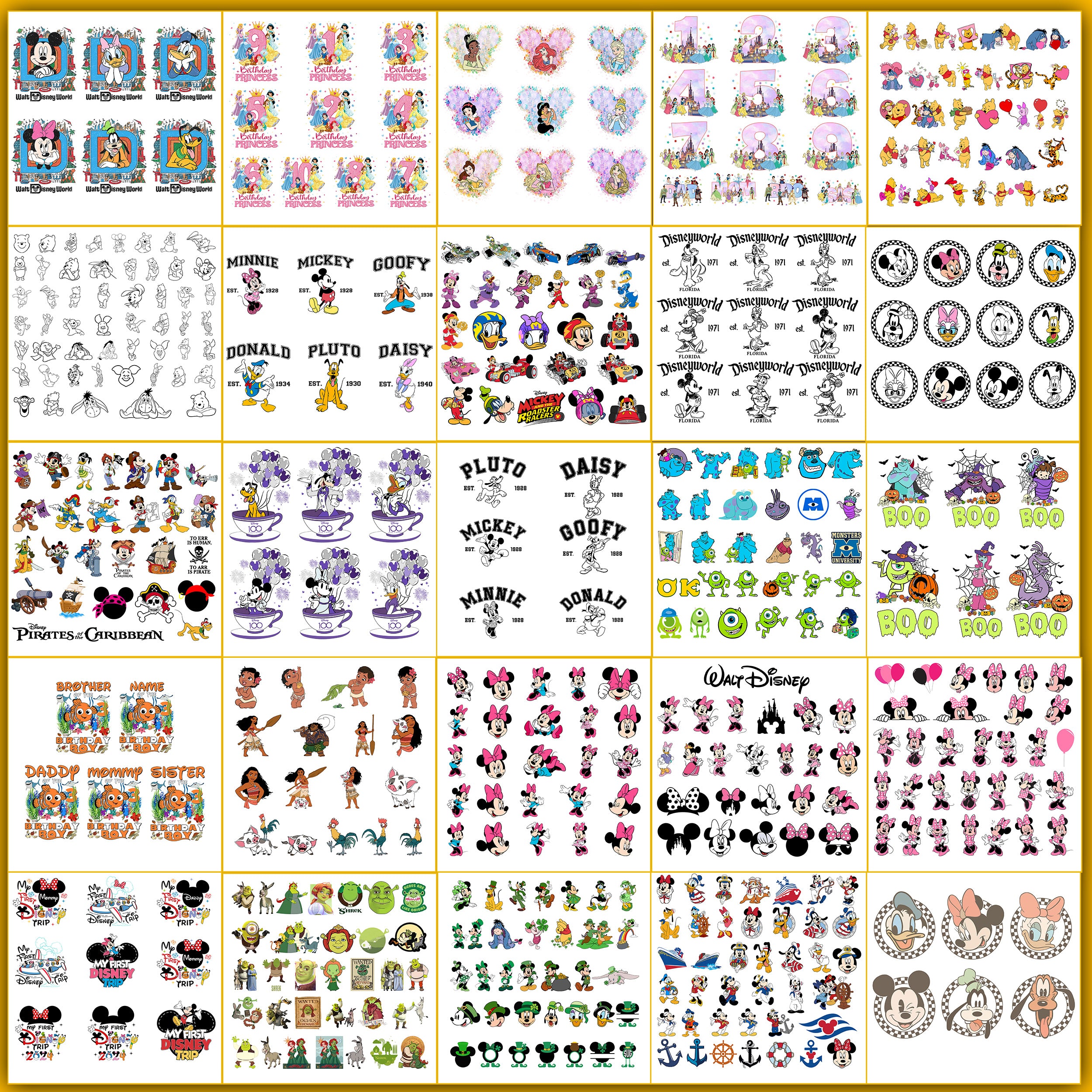 Ultimate 8000+ design disney svg bundle, Disney 2024 svg collection