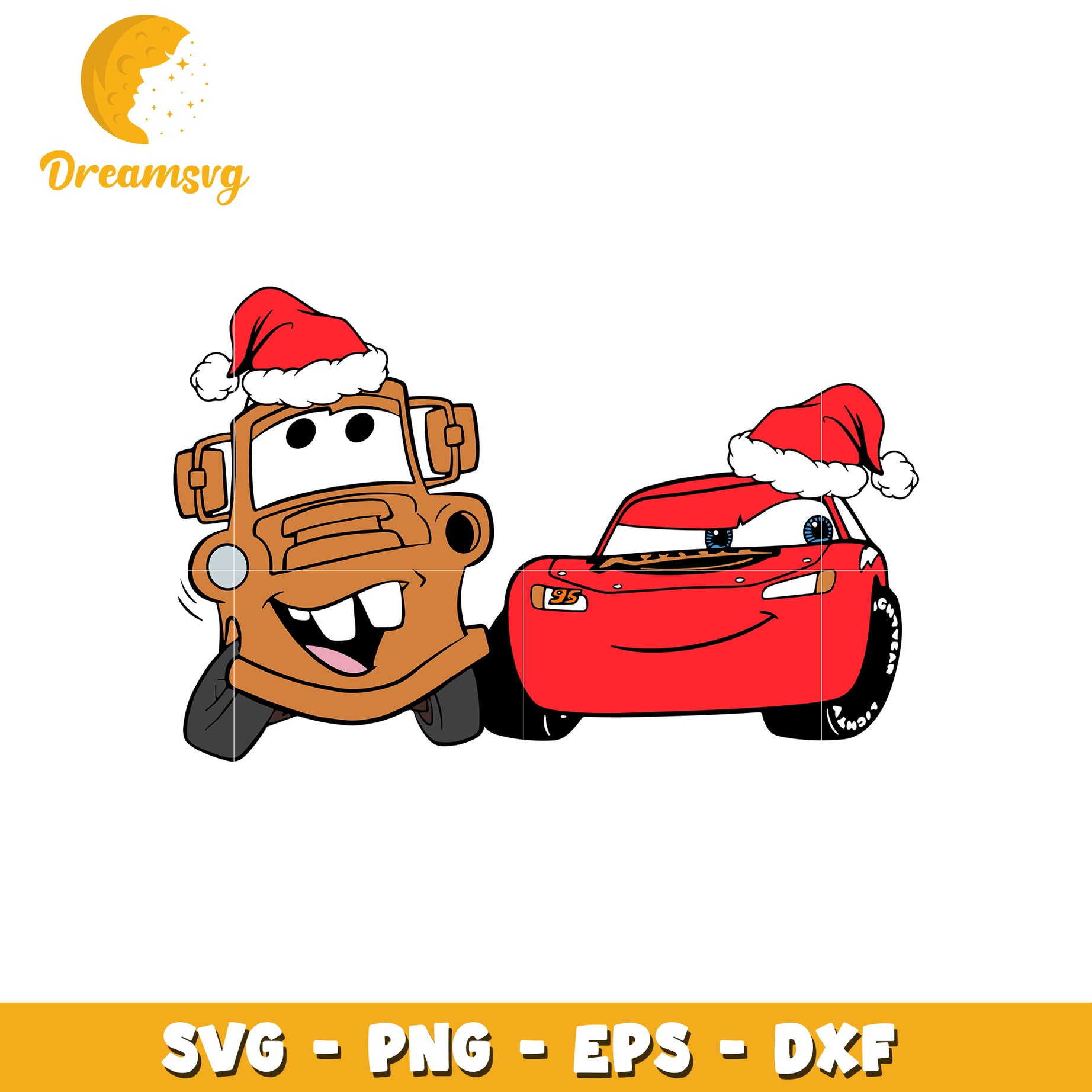 Disney cars character santa hat svg, disney car svg, christmas svg