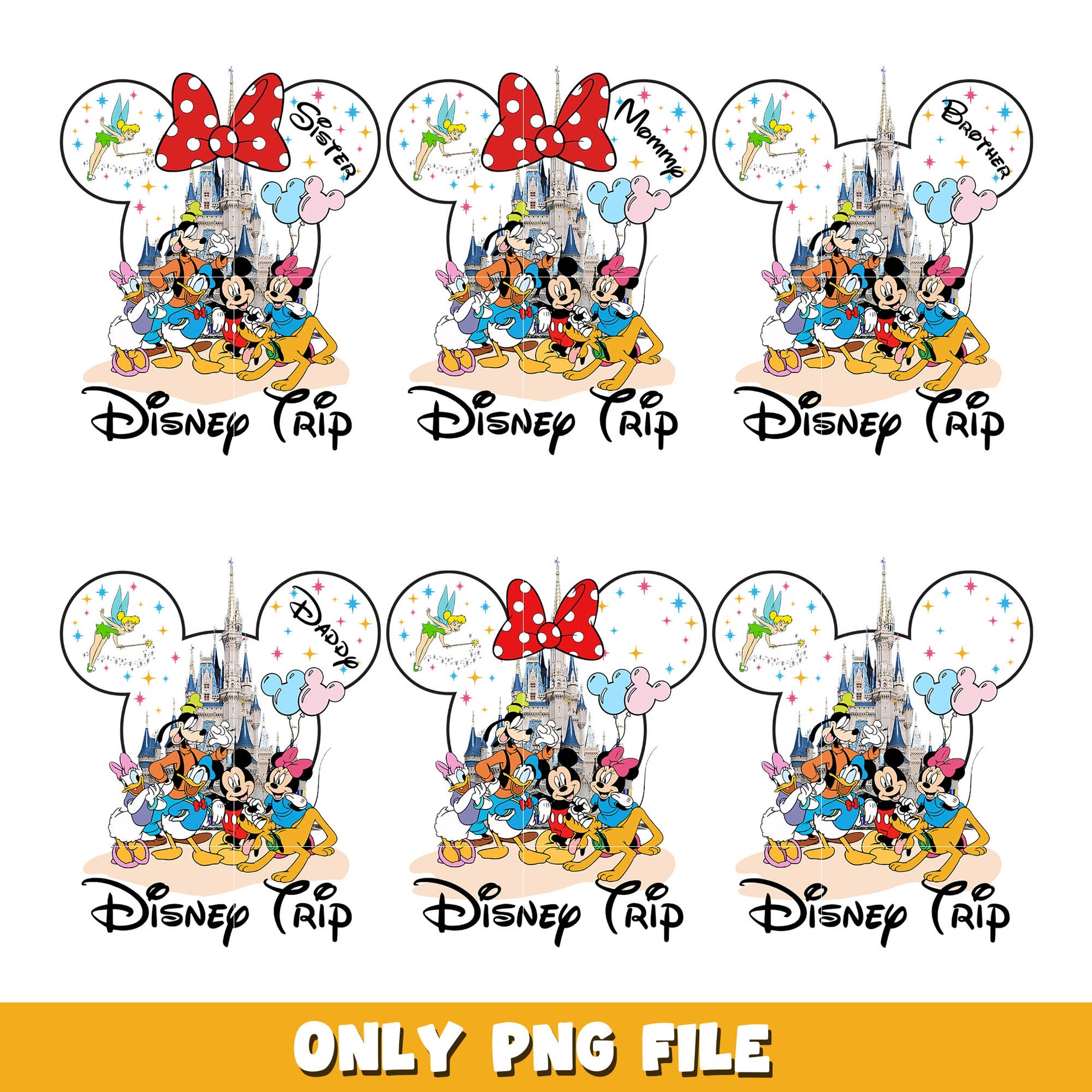 Mickey minnie head disney trip png bundle, Disney trip png, disney png