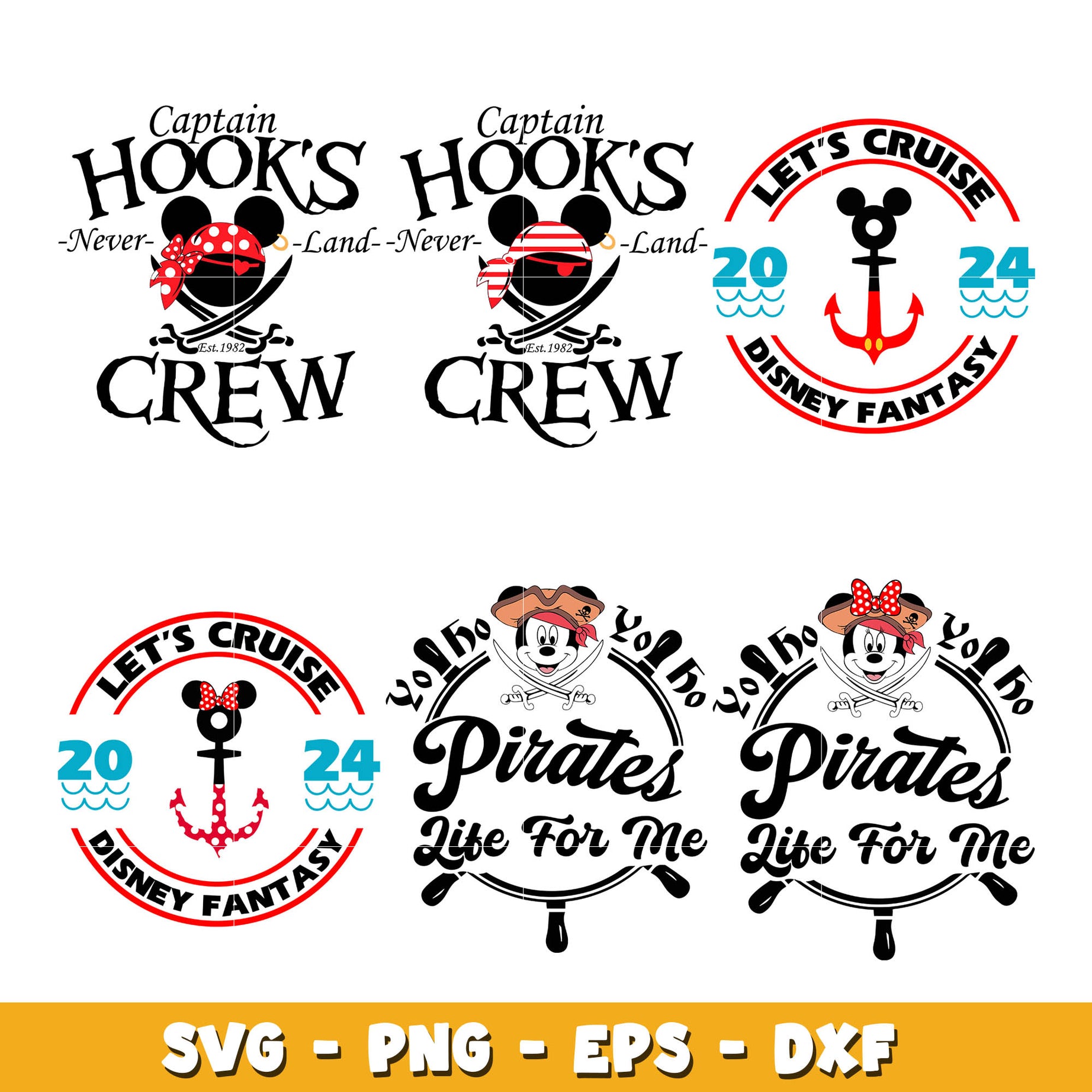 Pirates life for me mickey disney bundle svg, Disney svg, Digital download 