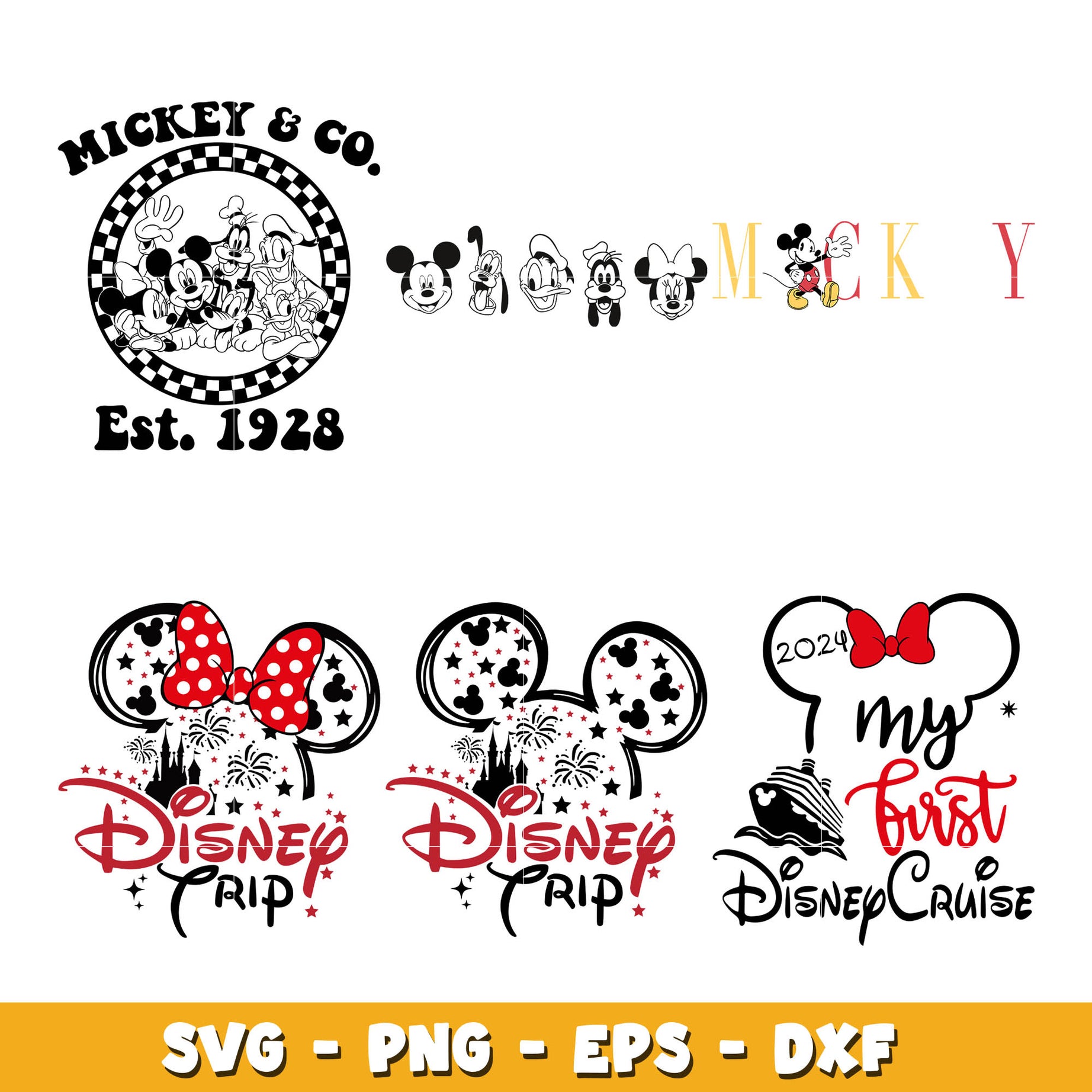 My First Disney Trip bundle svg, Disney svg, Digital download  